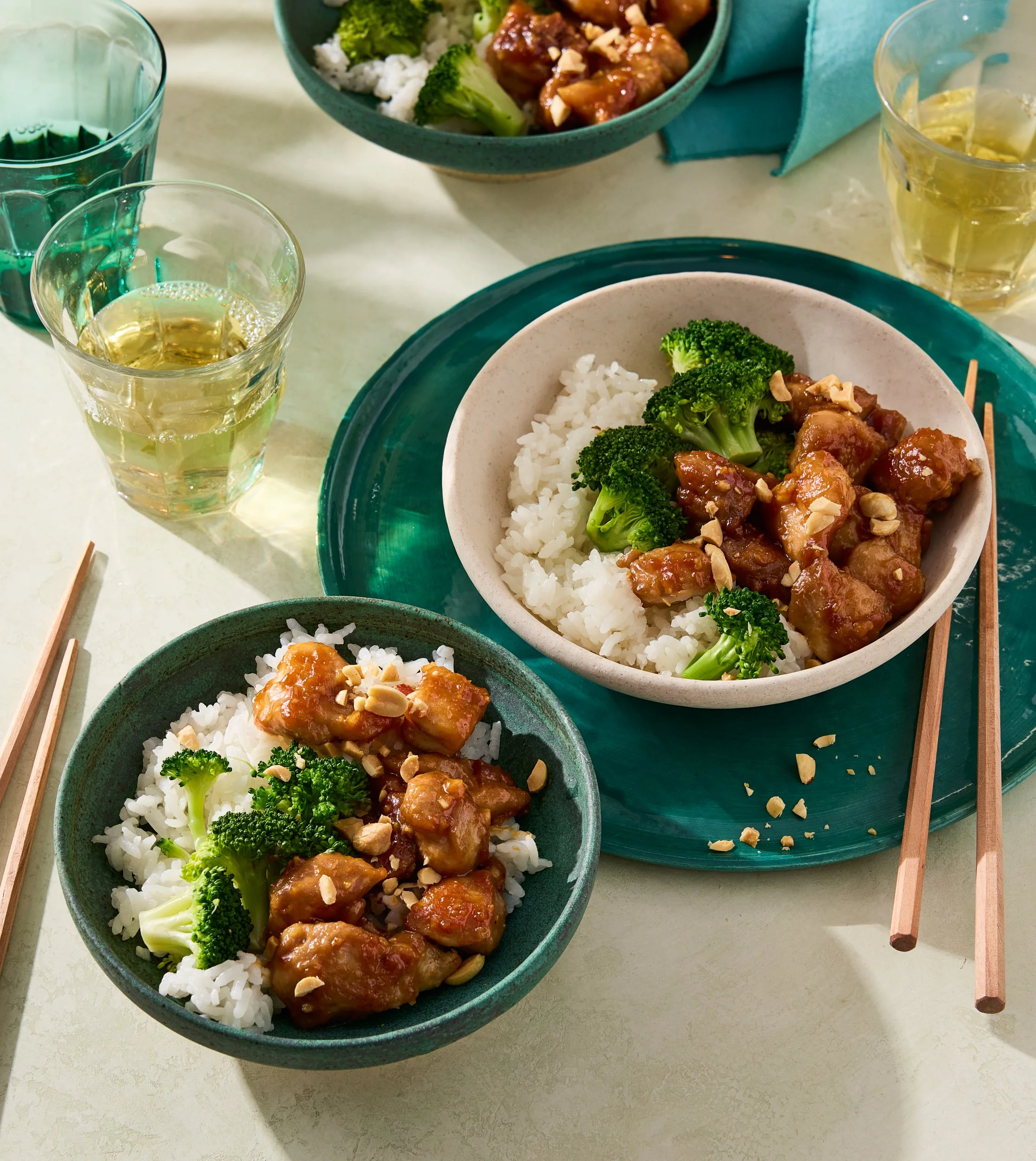Honey Peanut Chicken Bowls  and Broccoli for Remi Cruz  / Jennifer Chong - Food and Lifestyle photographer