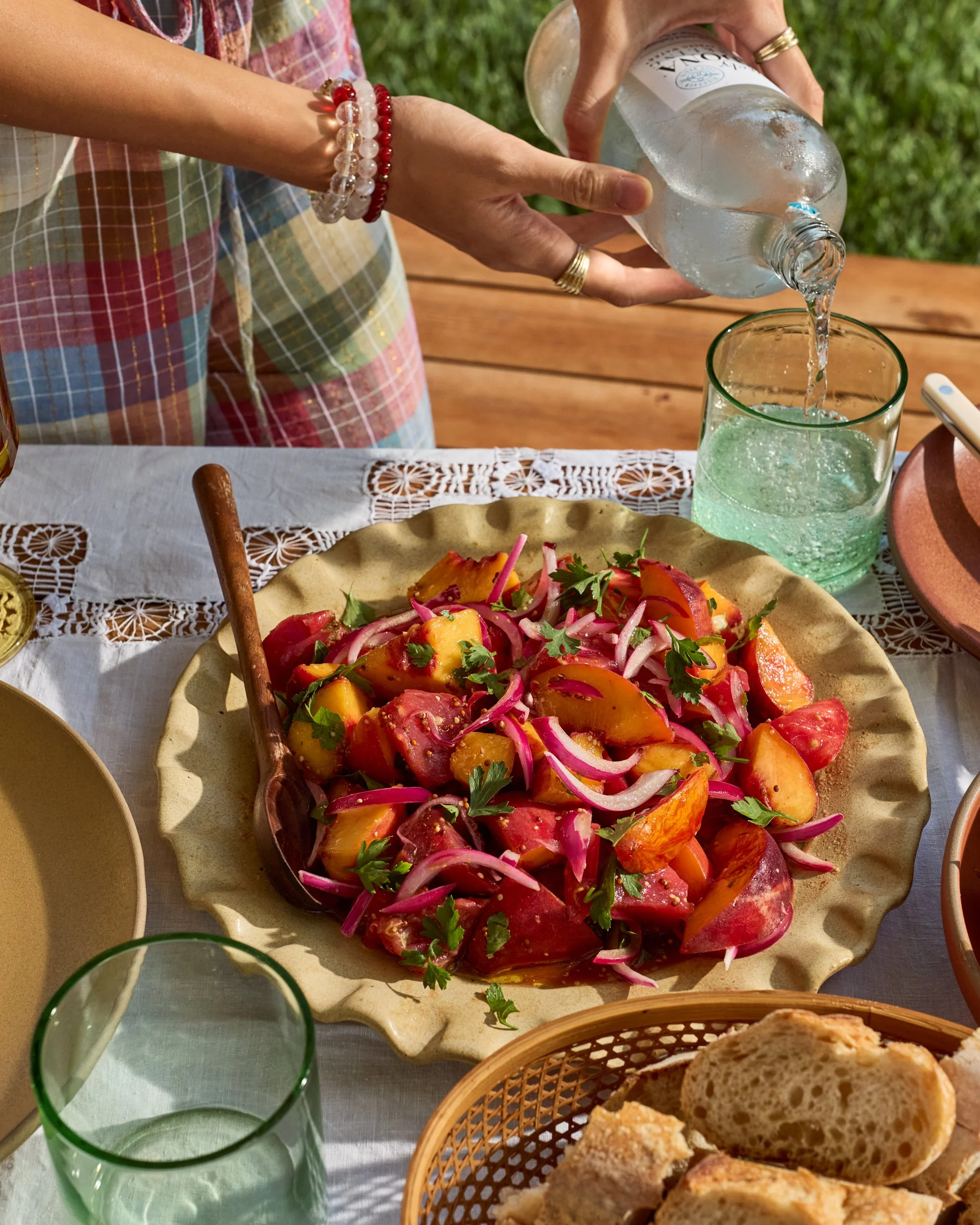 Tomato and Peach Salad / Jennifer Chong - Lifestyle Photographer