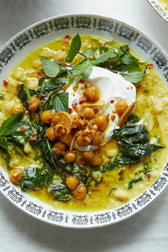 Spiced Chickpea Stew With Coconut and Turmeric
