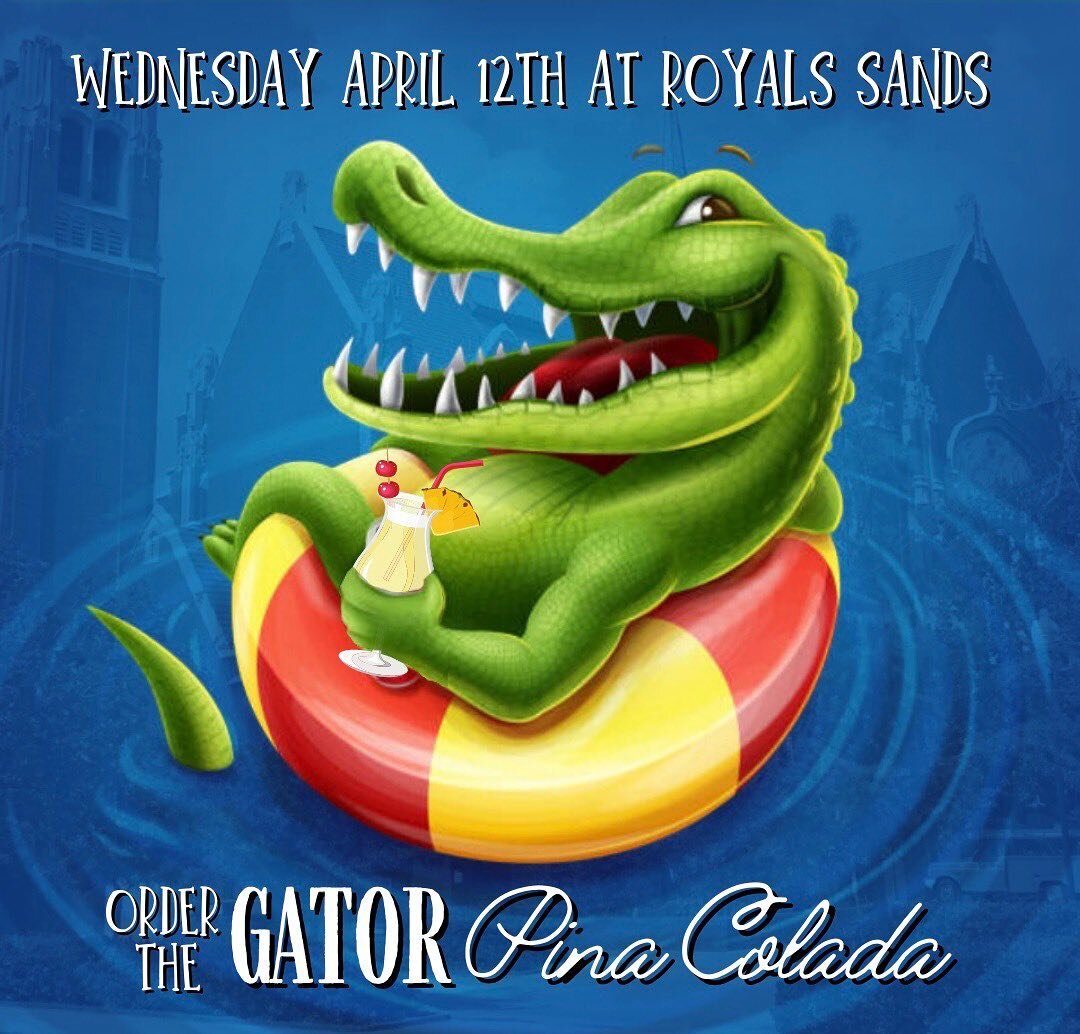 Calling all DC Gators 🐊
Join us tomorrow Wednesday April 12th for the Sunshine State Happy Hour ☀️ at Royal Sands from 6-8pm. We have invited other Florida school alumni associations in DC to partner in this annual mixer. 
&nbsp;
Each participating 