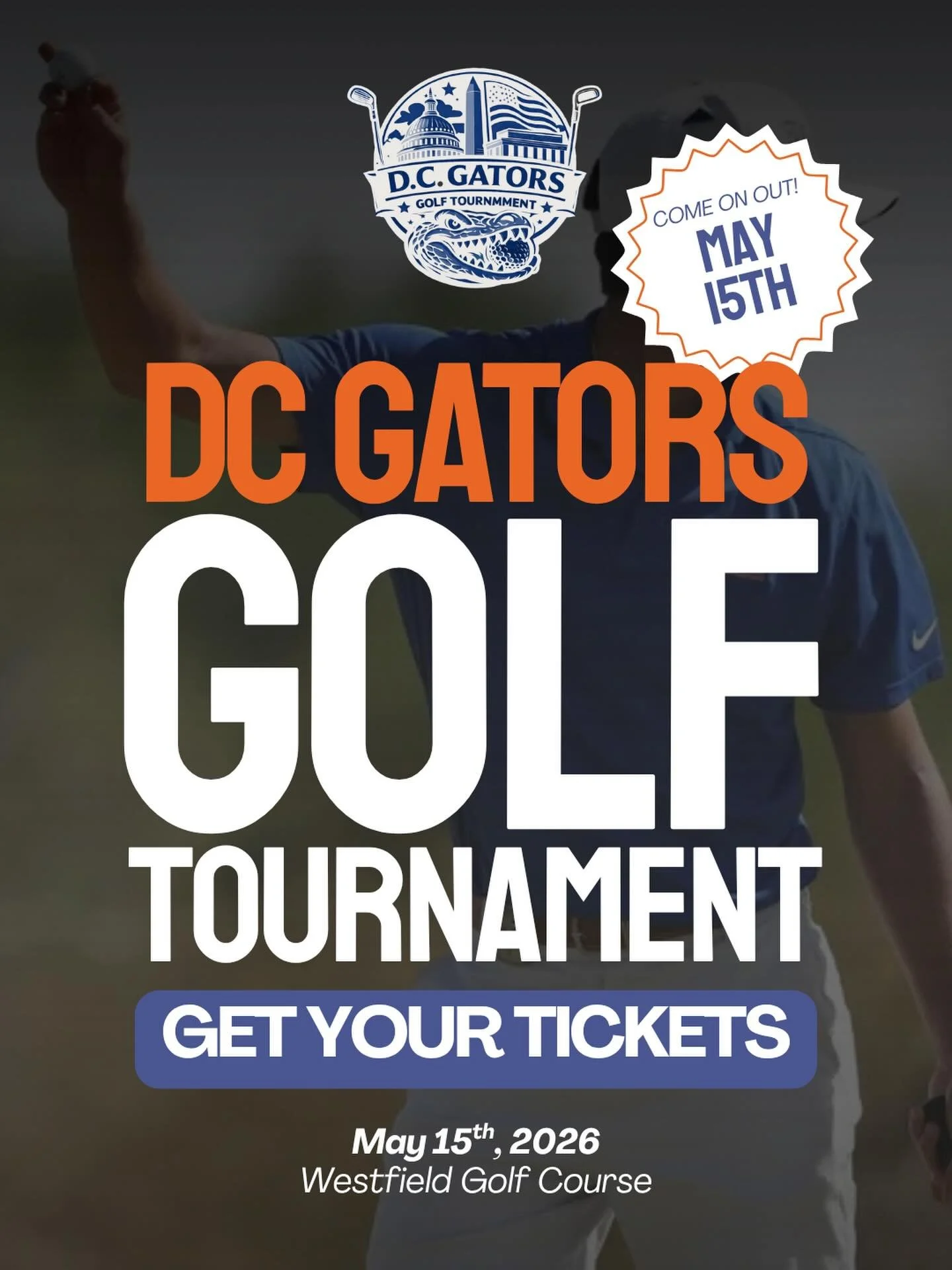 Join us on May 15 at Westfields Golf Club for the DC Gator Club Golf Tournament&mdash;bringing together alumni, friends, and fans for a day on the course, great company, and a little friendly competition. Whether you&rsquo;re playing, sponsoring, or 
