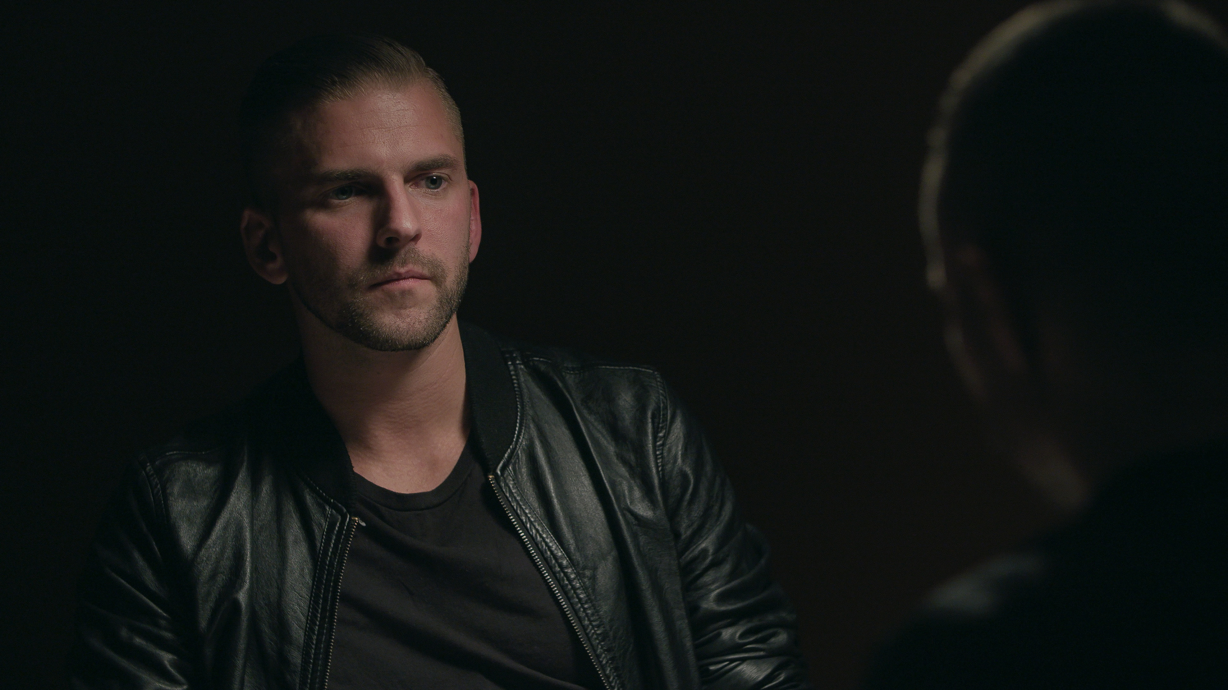 A dramatically lit 1 on 1 questioning short we shot.
