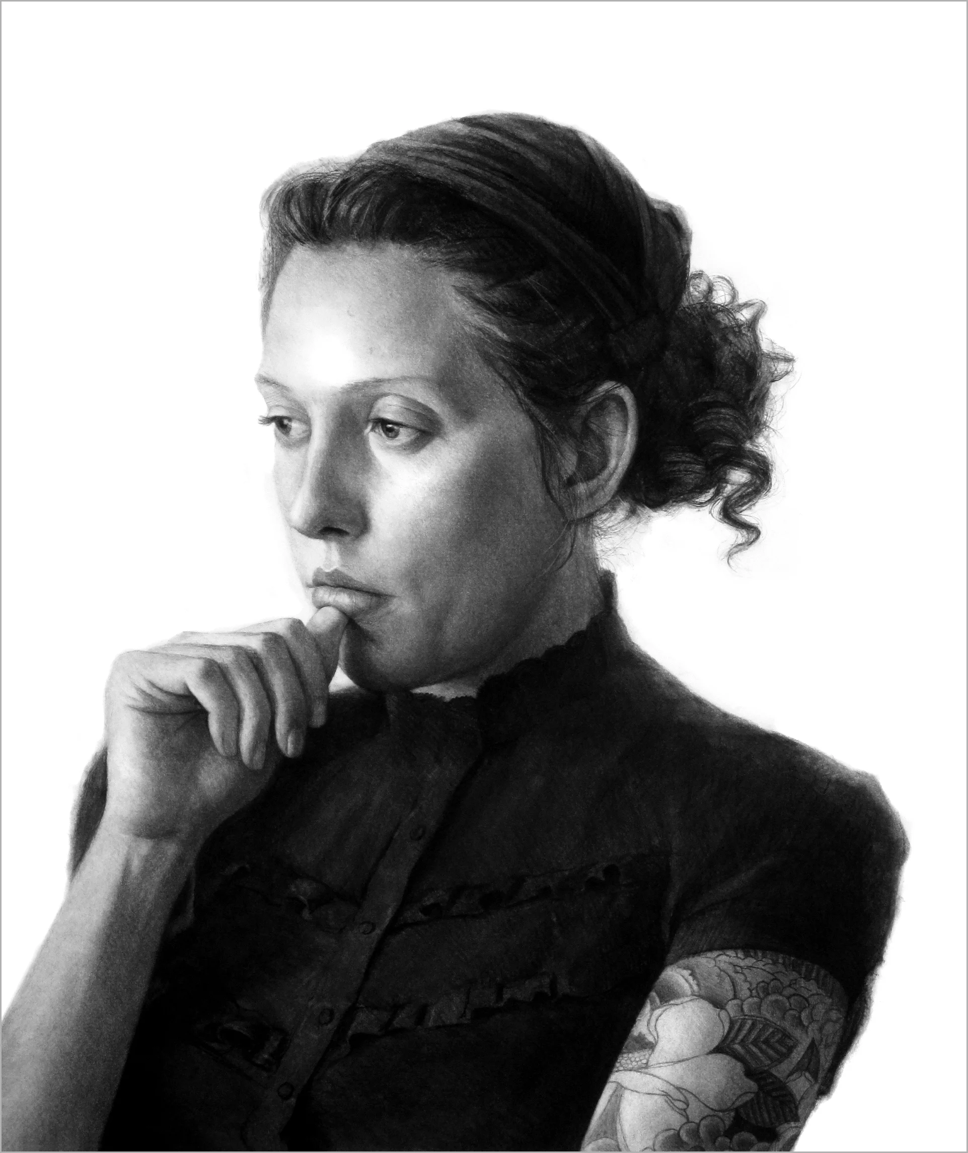 Rebecca charcoal 30 x 40 inches 2009