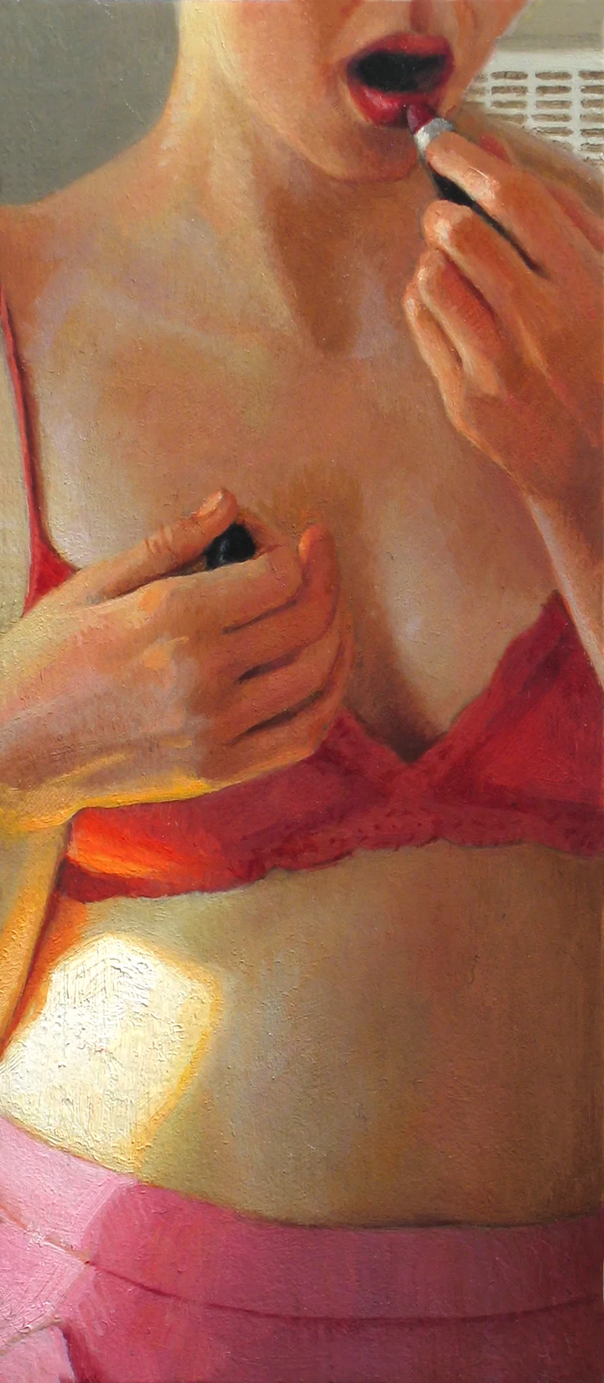 Untitled (L-01) oil on panel 2.25 x 5 inches 2010