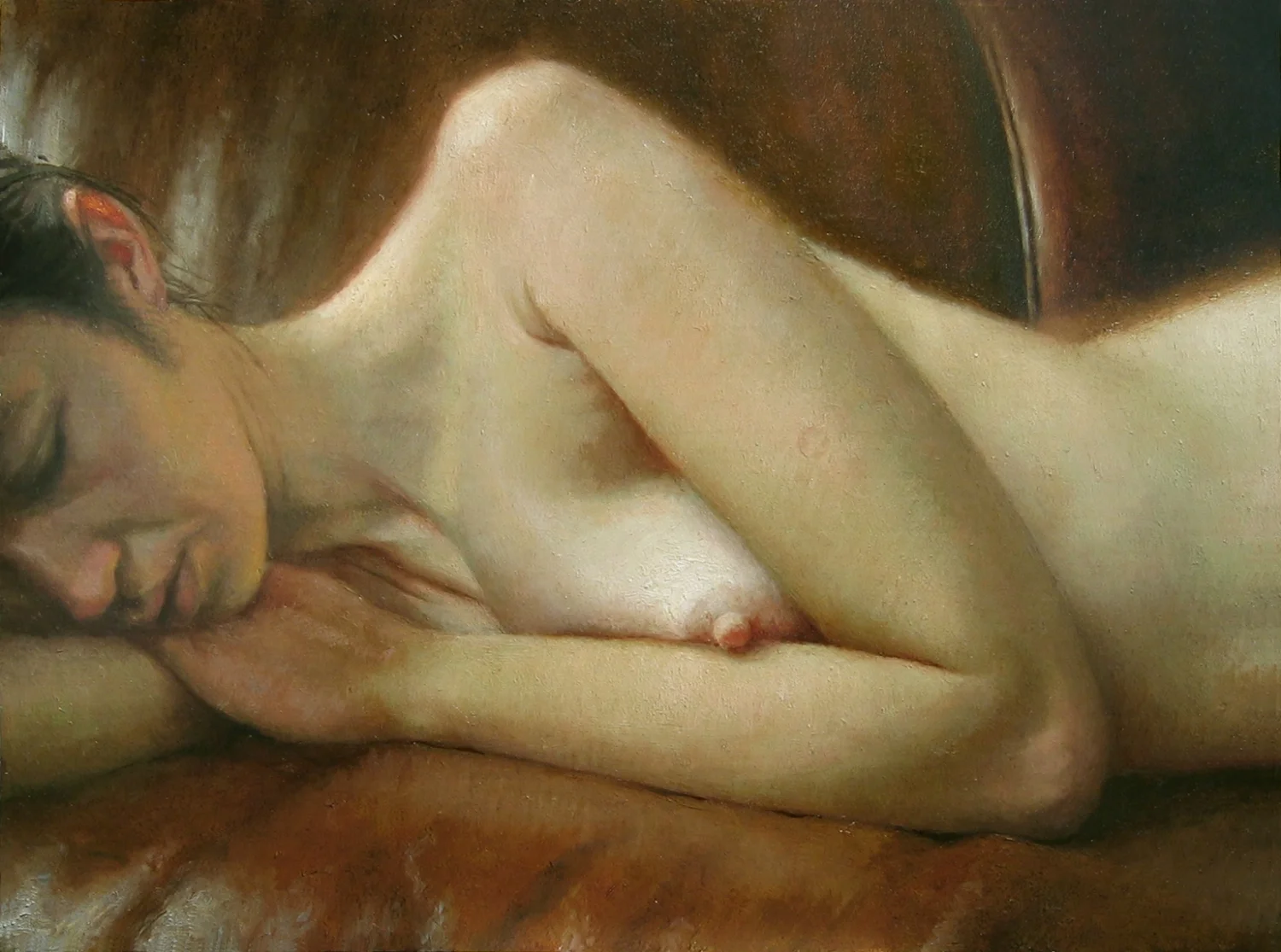 Untitled (F-01) oil on panel 5 x 6.5 inches 2008