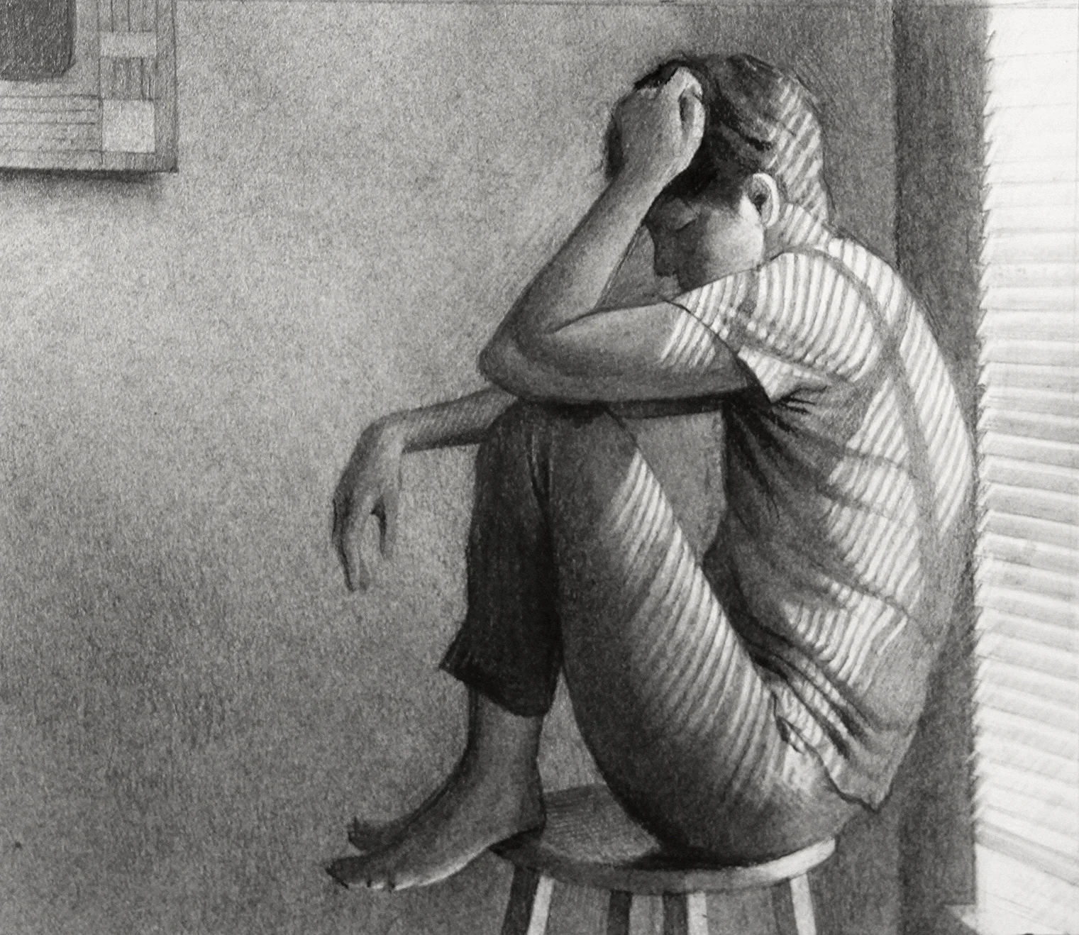 Untitled (F-56) charcoal and graphite 8 x 7 inches 2015