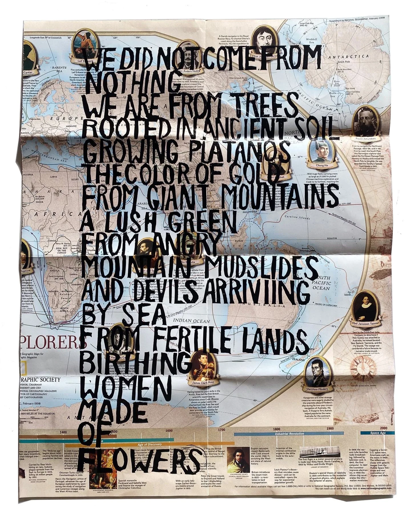 A Poem for Keith Johnston (Map Series), 2022