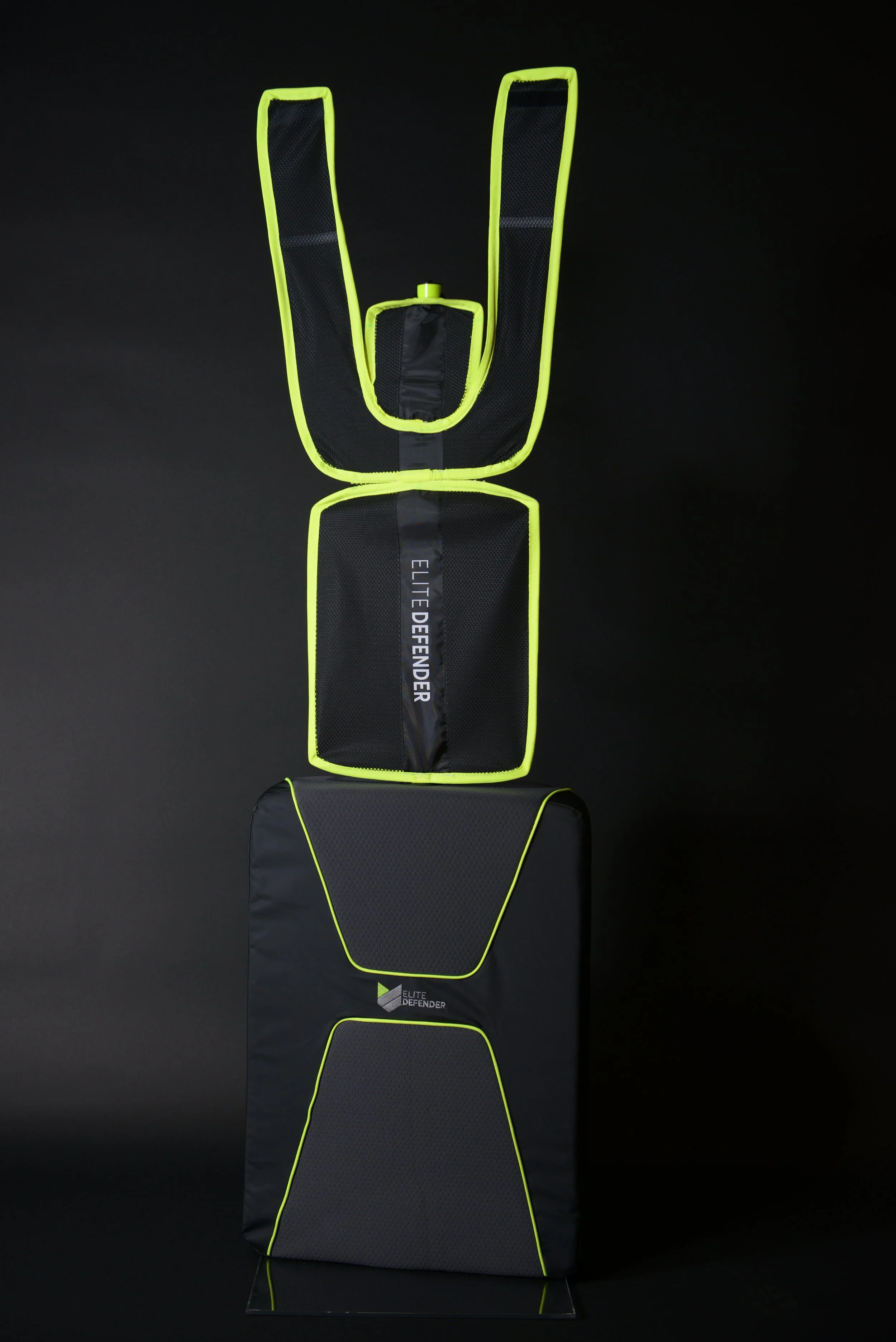 One Elite Defender close up with the logo in the center.