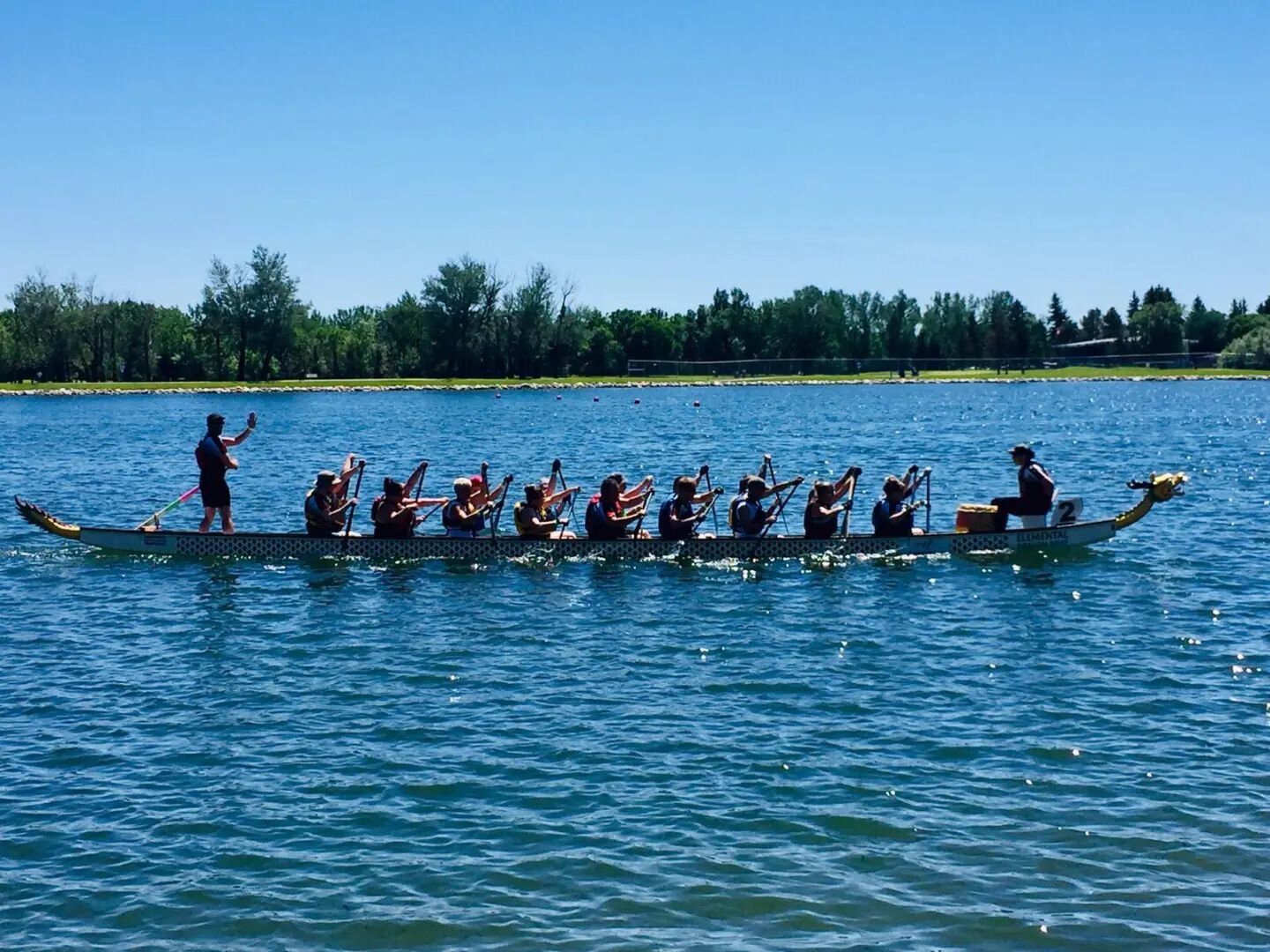 Just out for a paddle at @lethdragonfest 
.
.
#lethdragonfest #lethdragonfest22 #yycdbs #paddlesupyyc #redeyesdragonboat