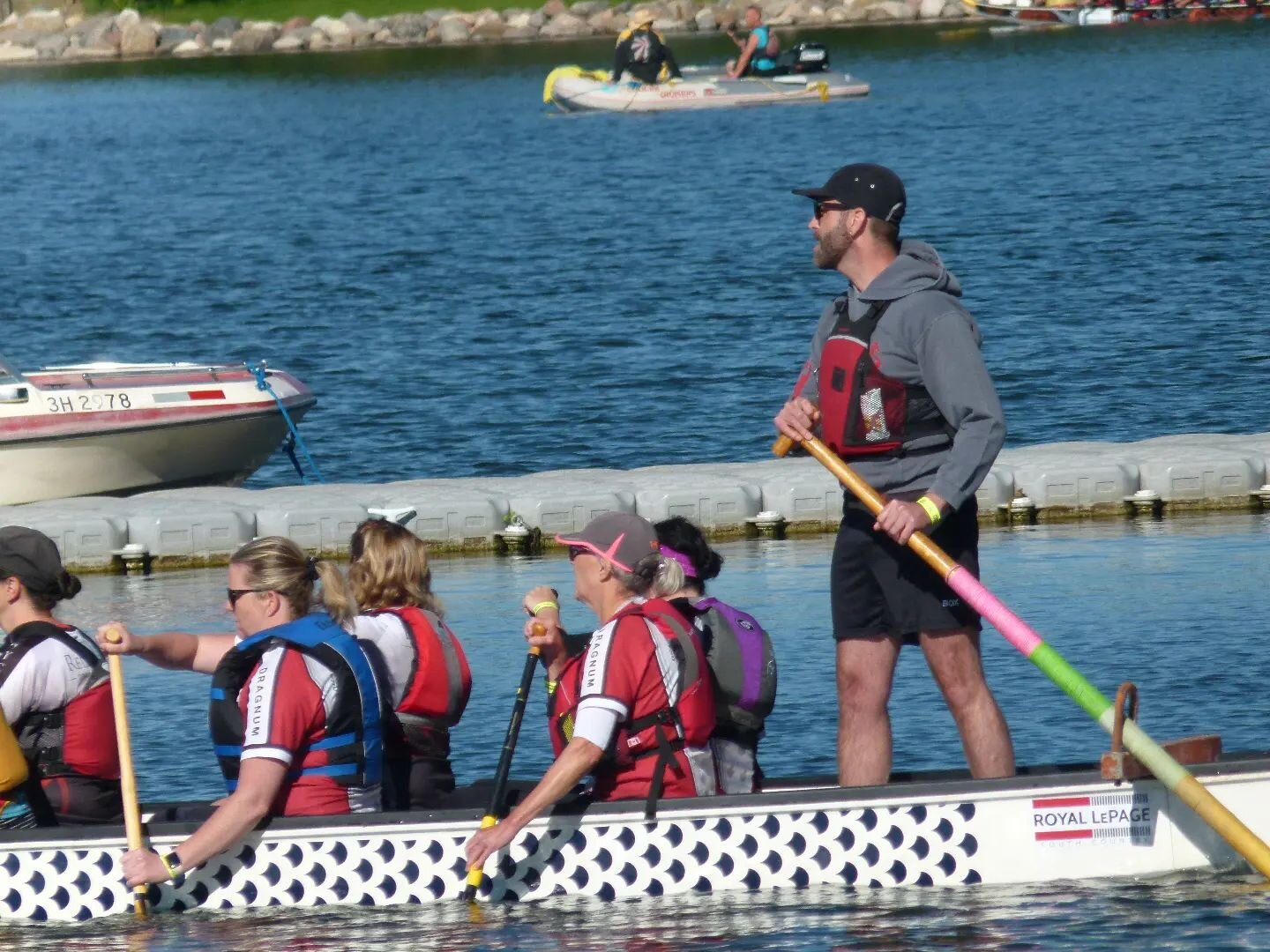 We're so thrilled to welcome back a longstanding Red Eye this season, @calgaryhotyoga who is also an incredible steers. Thanks Craig for helping us blaze straight down the race course last weekend! 
.
.
#lethdragonfest #yycdbs #paddlesupyyc #redeyesd