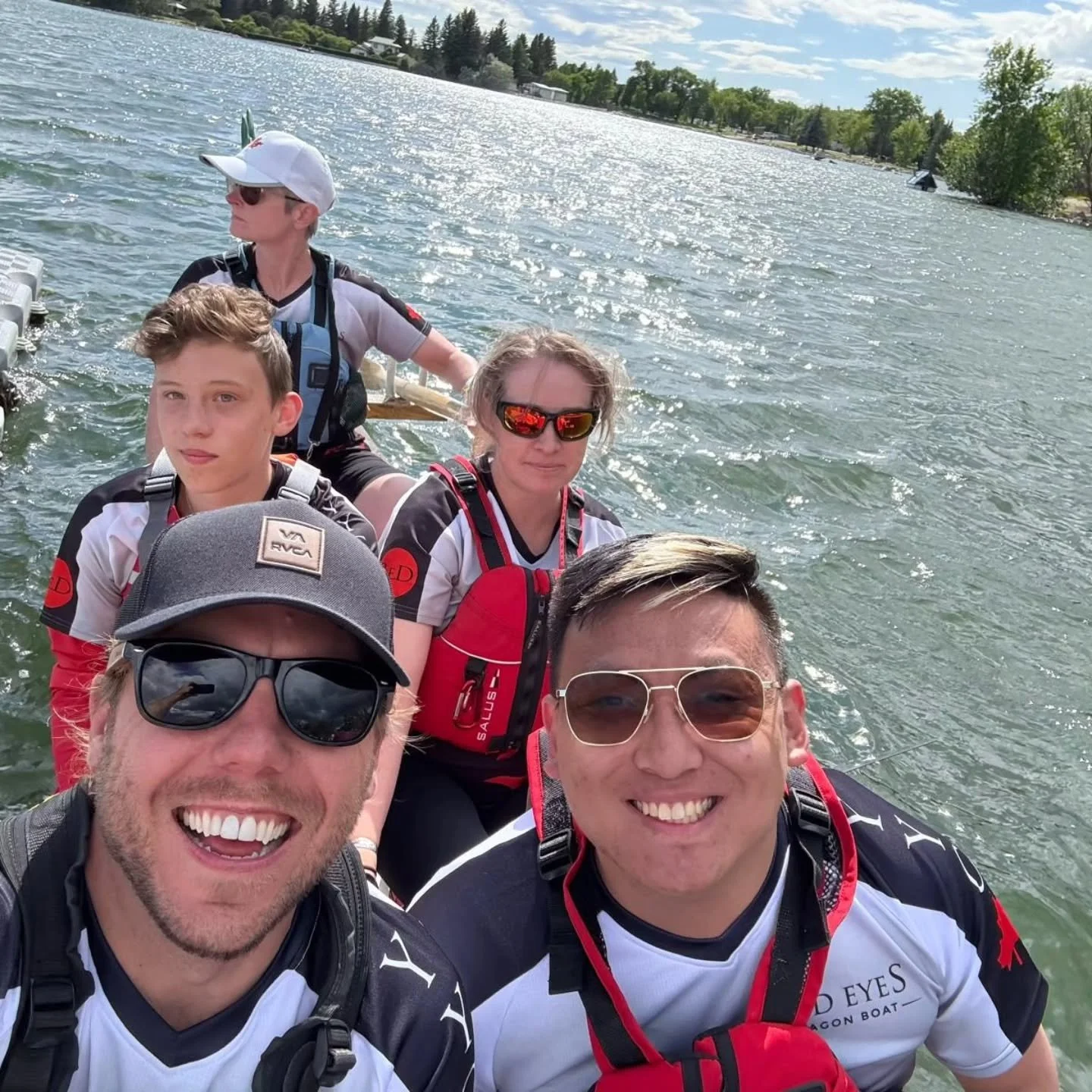 Dennis, Shane, and Colton - our newest Red Eyes. First 2 races behind. Now they have to survive 500m races.