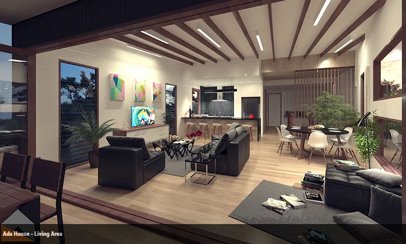 Ada house project with the talented Archr Architects . The 'Origami' wall art to add some colours and brighten up the space. Little bit of colour can go a long way to set the mood for an area. Go Archr! 