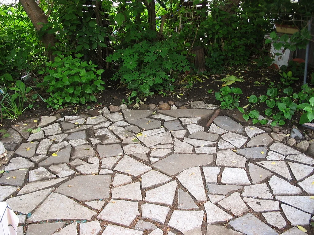 Upcycled Stone Patio