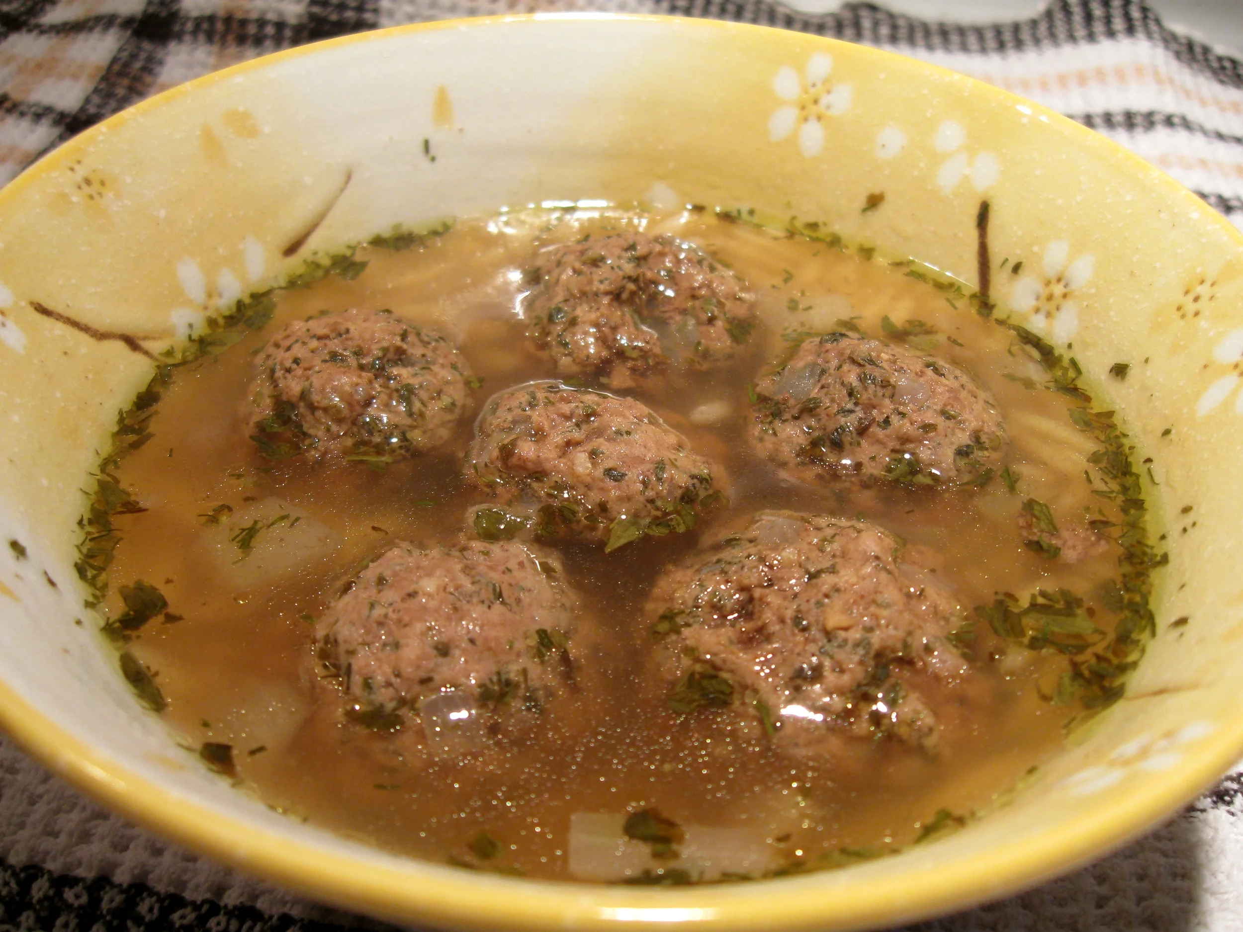 Recipe: Meatball Orzo Soup
