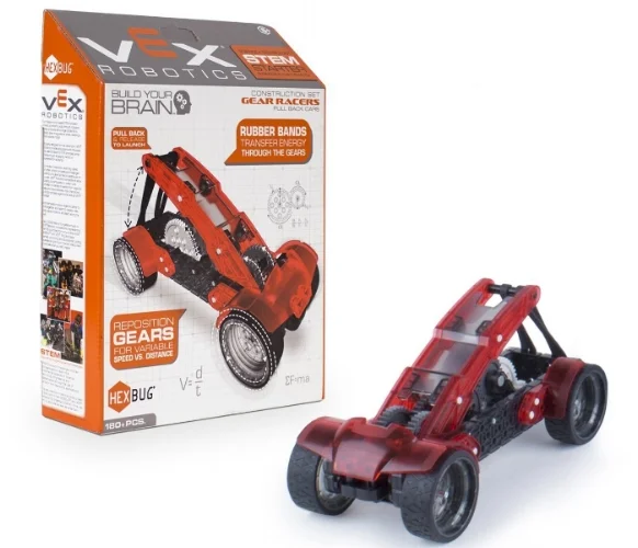 My 13yr old loves the Vex Robotics sets . Each set is designed to teach a certain concept as it is constructed, leaving your child with a fun toy to play with once it is completed. Race cars aren't your thing? There are a variety of other sets available at prices that don't break the bank!