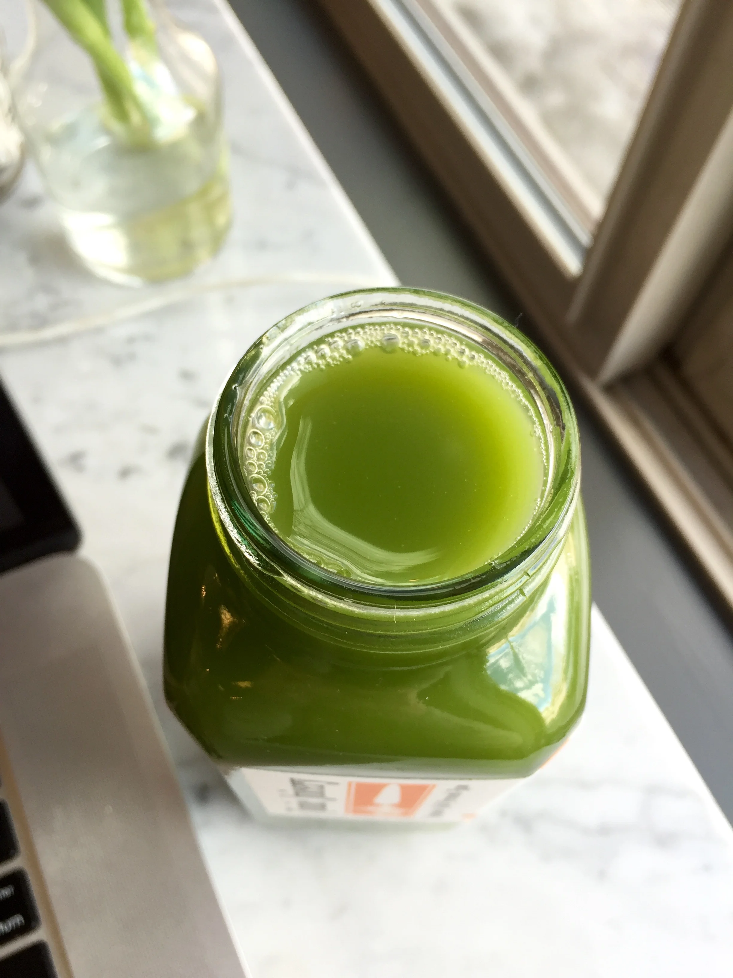 Green juice really is pretty to look at isn't it? 