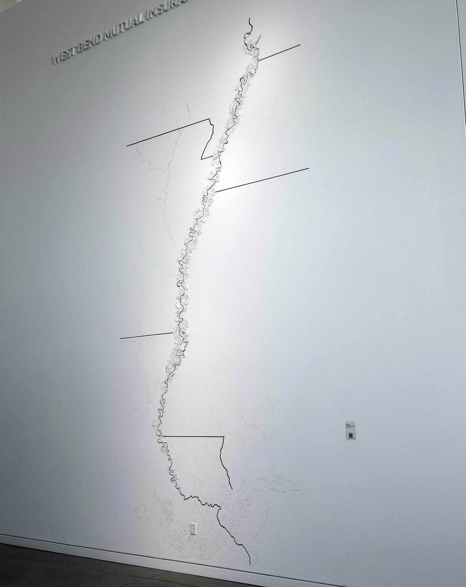 Tracing Time installation at Museum of Wisconsin Art  2021
