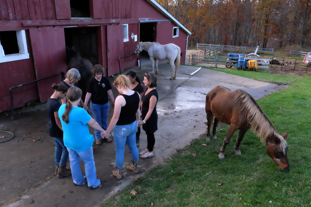  Janet Muffet and her husband have lived on their farm in Noble County since the 1970s, raising their family in this rural part of eastern Ohio.&nbsp; Through her non-profit, Janet runs therapeutic classes out of their stables, free of charge.&nbsp; 