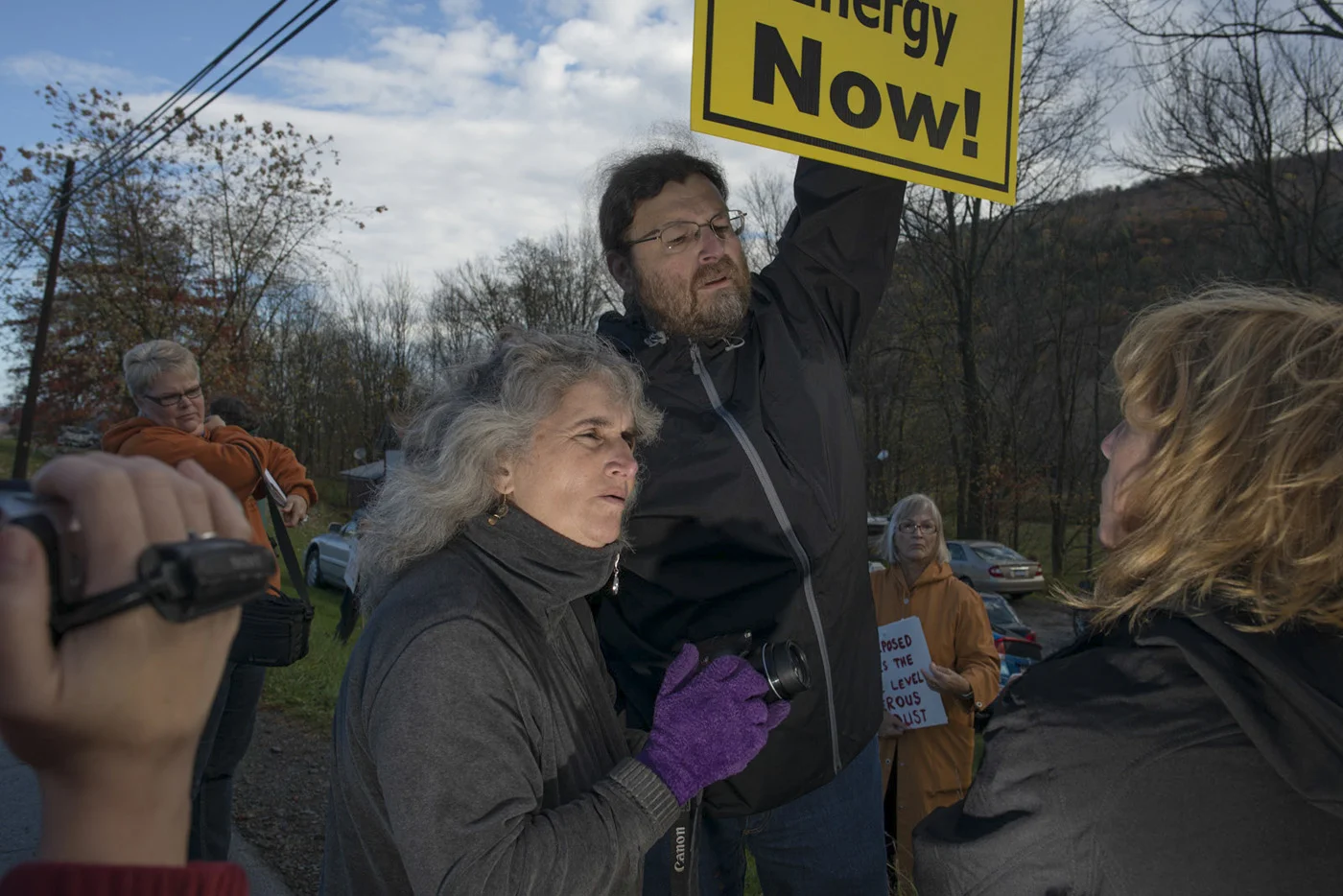 Vera Scroggins at an anti-drilling event. © Nina Berman/MSDP 2015