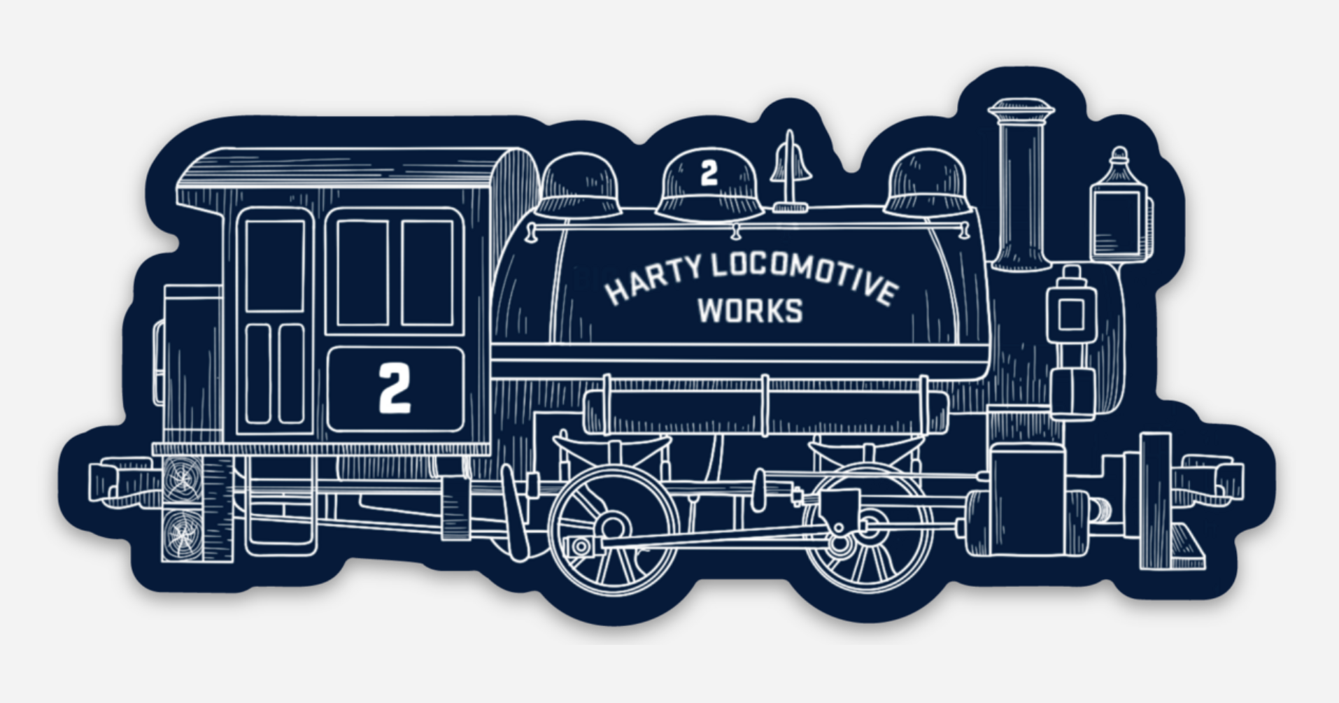 Vulcan Loco Blueprint Sticker