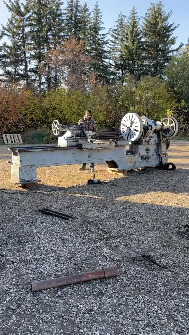 We are trying to bring back to life the London Machine Tool Company lathe. It swings about 5 feet in the gap and 38 inches over the bed. It might just be big enough to turn the tires on my small steam locomotive. I’m really looking forward to h