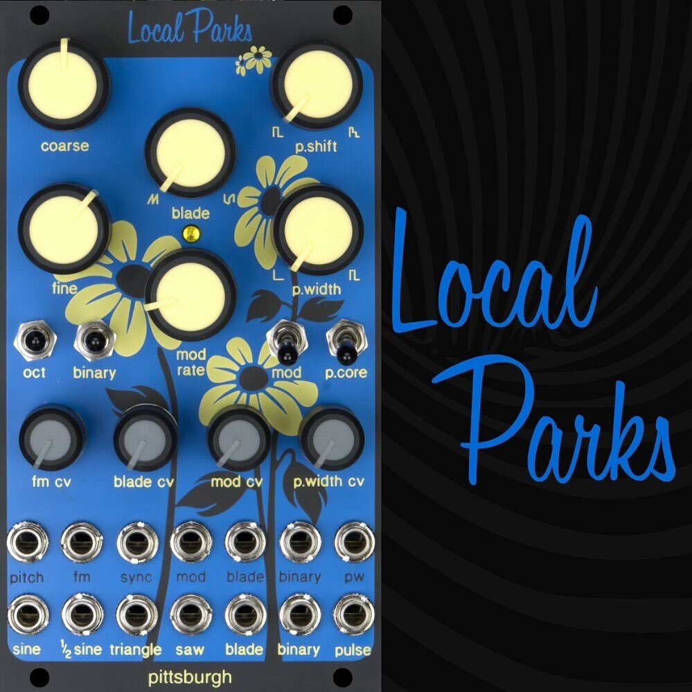 Local Parks, An Experimental, High Harmonics Oscillator

Drawn from our waveform manipulation research where advanced approaches to wave shaping throughout the oscillator showcase new sounds and unique waveforms, the Pittsburgh Modular Local Parks of