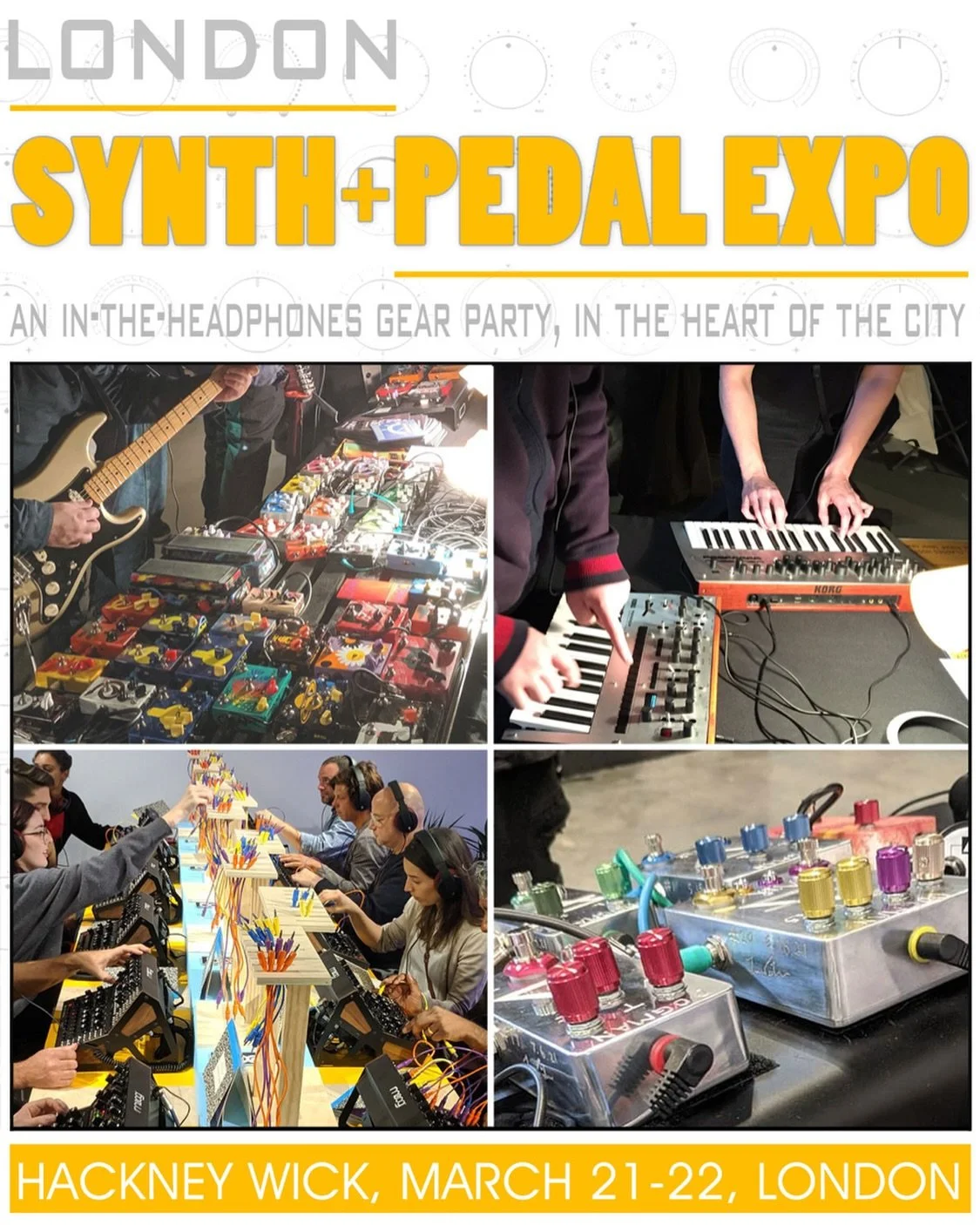 Richard will be at the London Synth Expo in Hackney this Friday and Saturday. Come say hello and check out our gear. Don&rsquo;t forget your headphones! #synthexpo