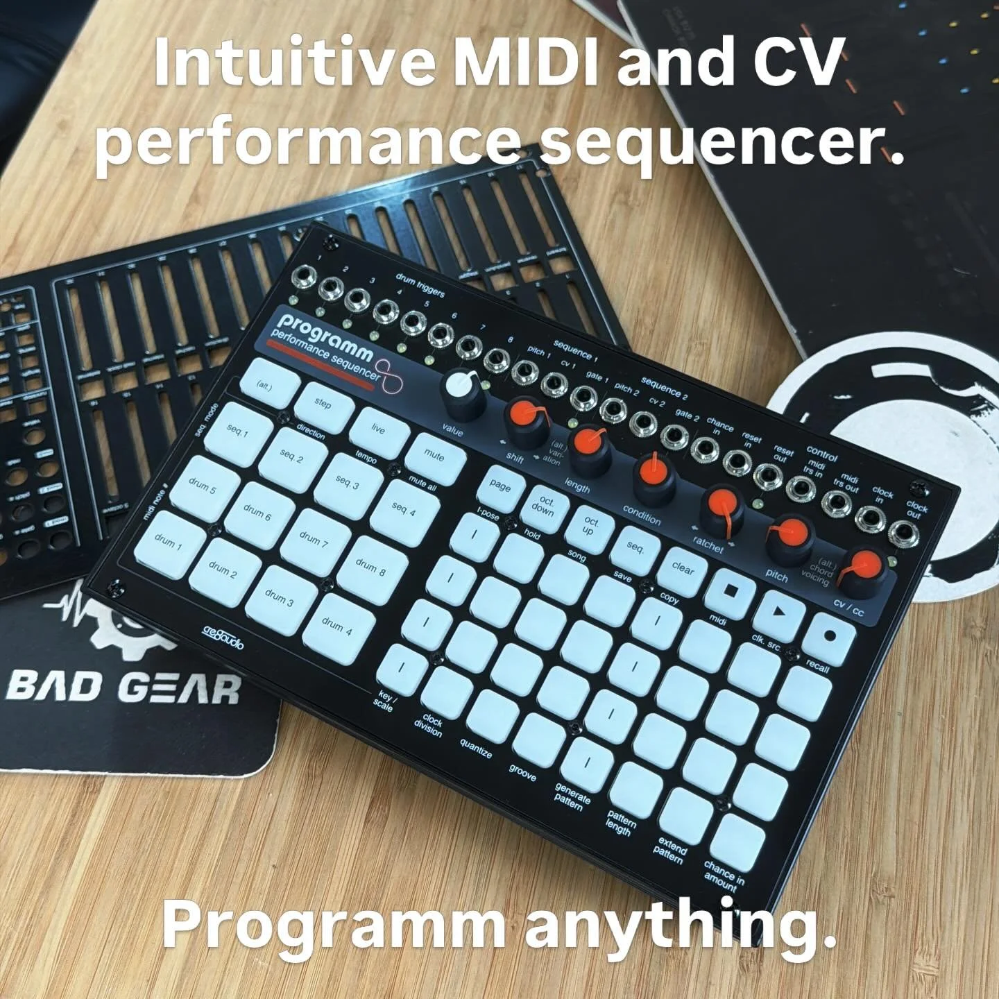 A new sequencer for MIDI and CV desktop jams, eurorack sessions, live sets, or secret headphone sound time. Designed by Pittsburgh Modular for our friends at Cre8audio #eurorack #modular #synth #sequencer