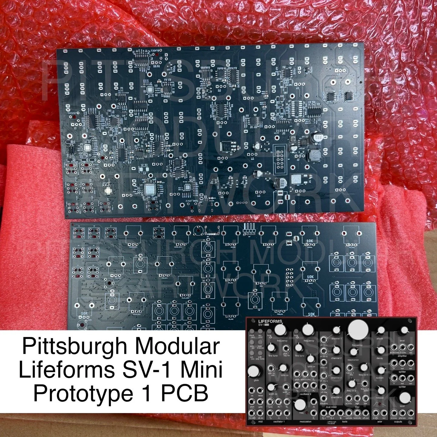 The first update on the Minis! Semi-populated prototype PCBs arrived today for the Lifeforms SV-1 Mini. Hopefully we will have one built up in a few days to begin testing and tweaking. We are very excited #analog #eurorack #modular #synth #prototype