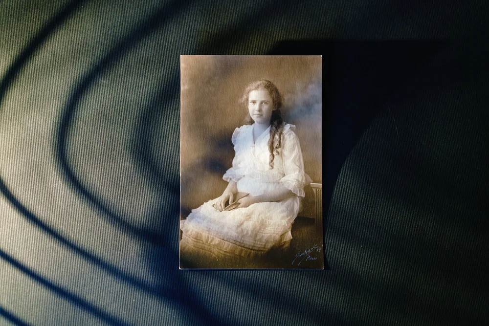 When she was young Cee Gee. Clara Gertrude Bloom Roos. 1906 - 2003. The youngest of three.