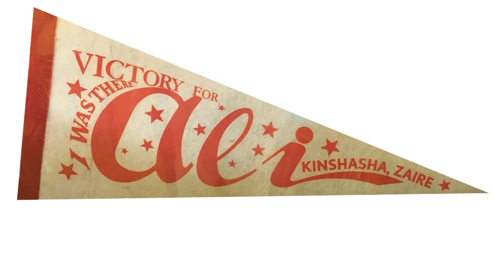 Souvenir Ali Victory Pennant -  Zaire