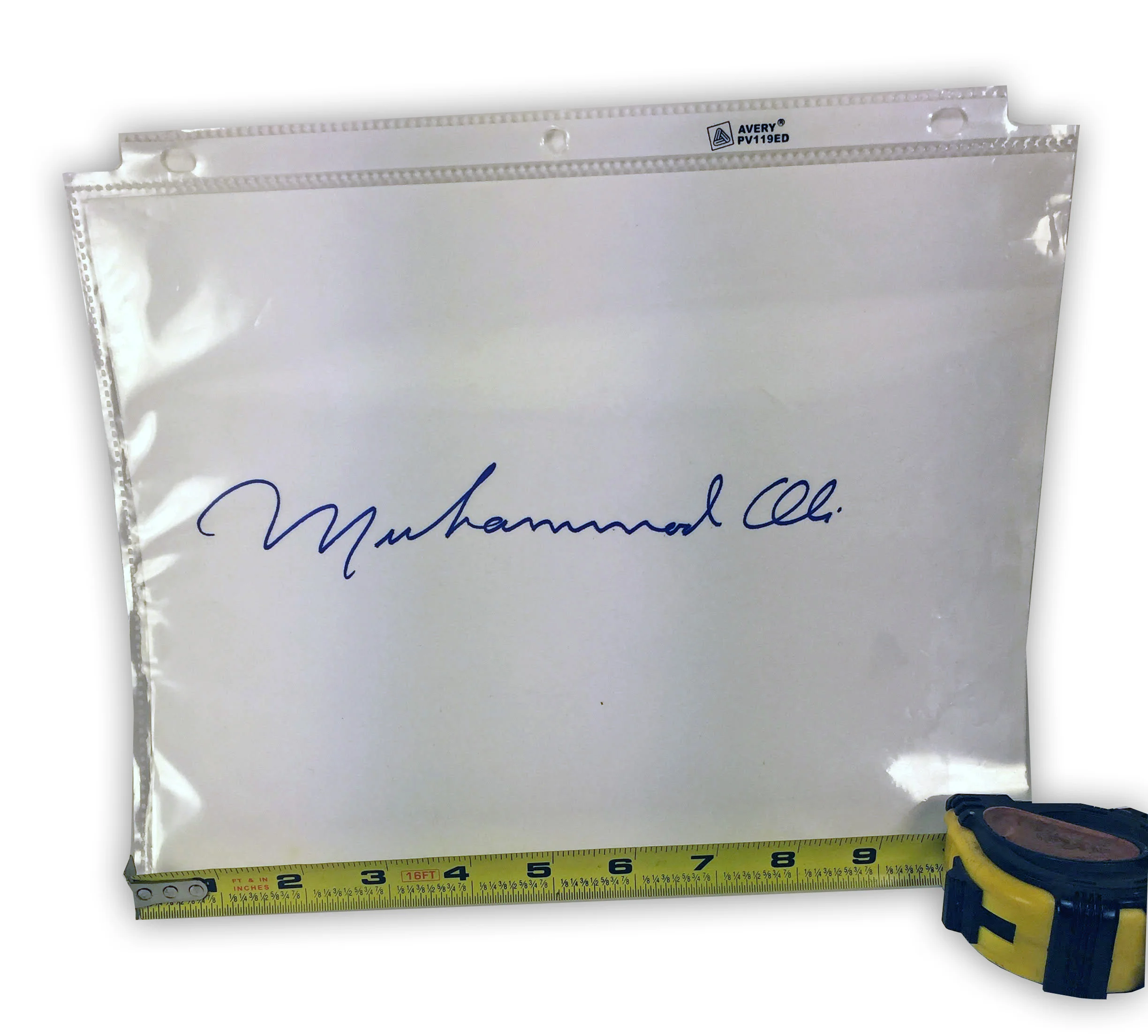 Large 8" Muhammad Ali Signature