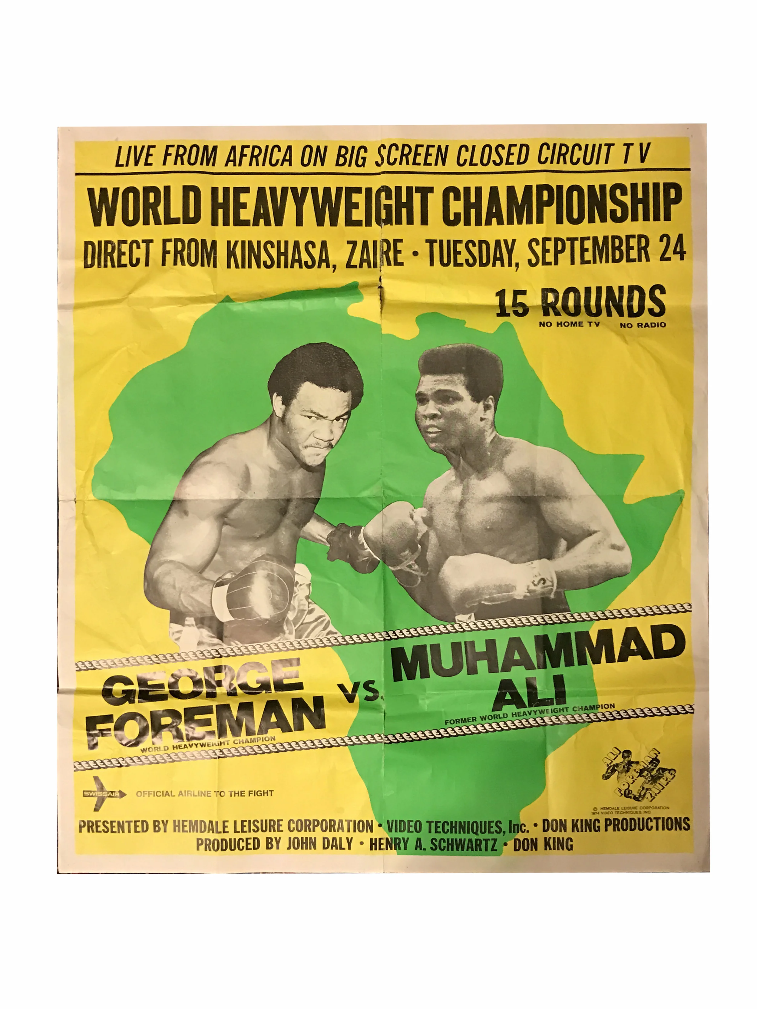 Oversized Rumble in the Jungle Fight Poster