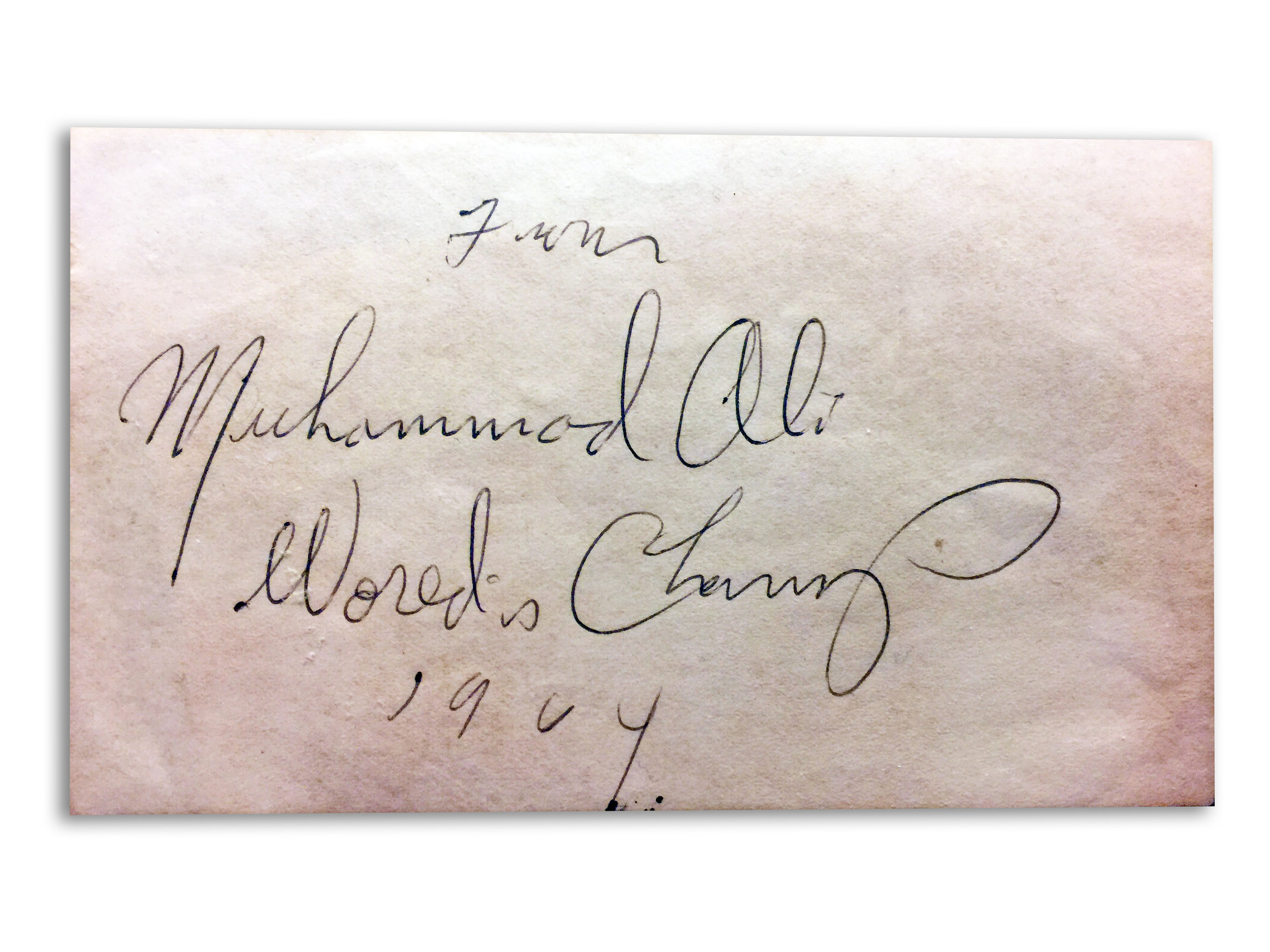 Muhammad Ali Signature 1964