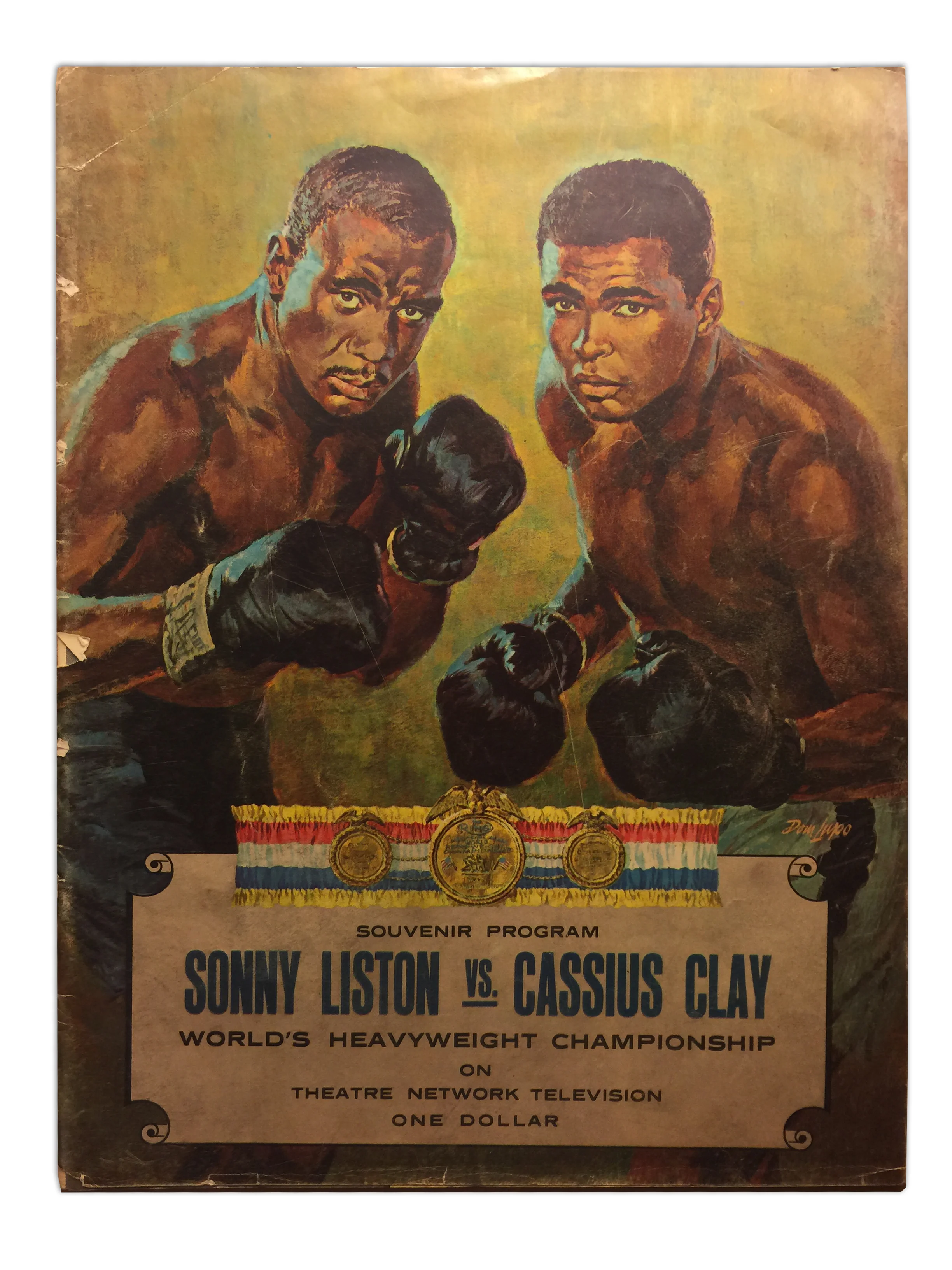 Sonny Liston vs. Cassius Clay Souvenir Program