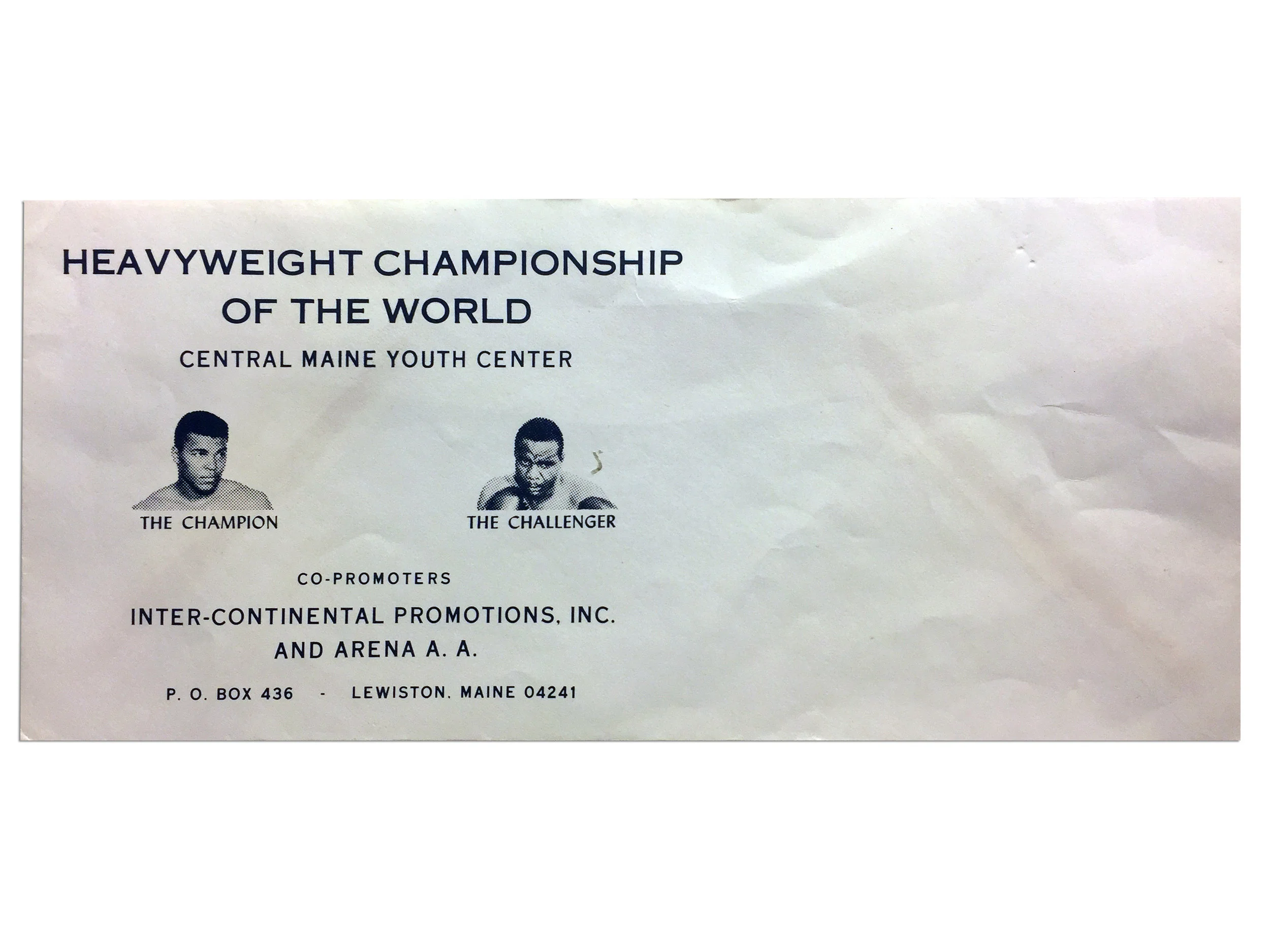 Muhammad Ali vs Sonny Liston Fight 2 Envelope