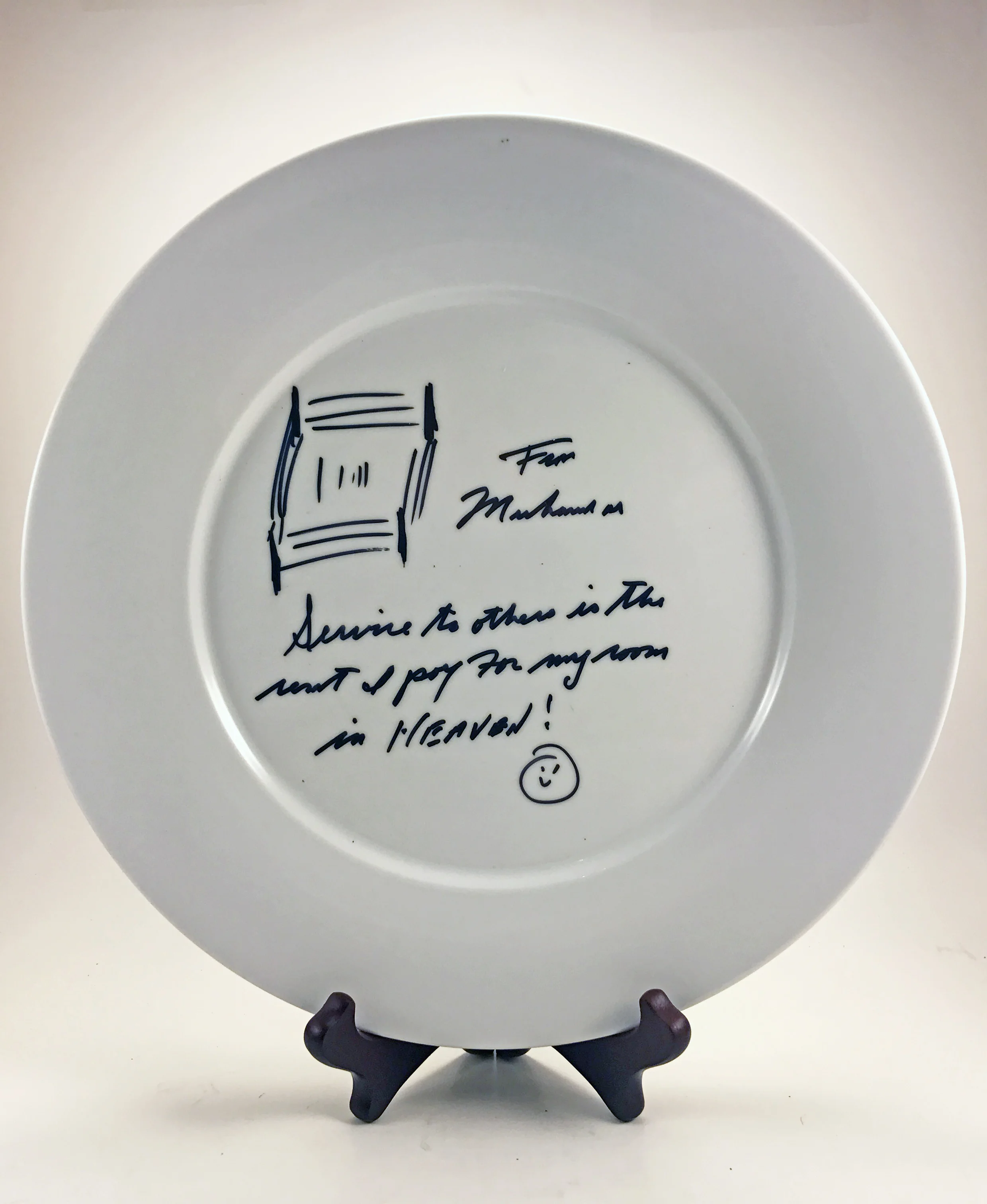 Muhammad Ali Ceramic Plate