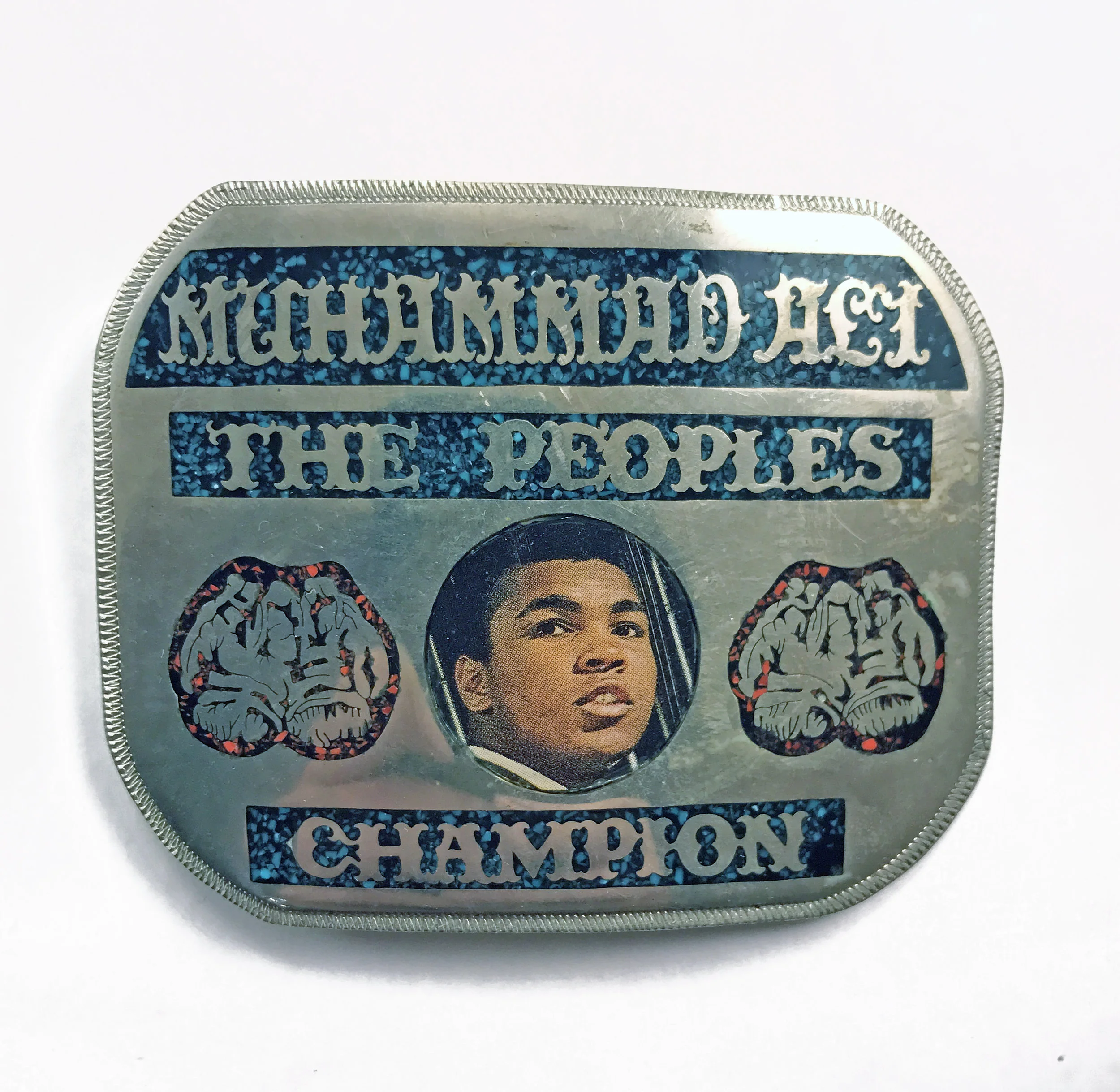 Muhammad Ali Peoples Champion Belt Buckle