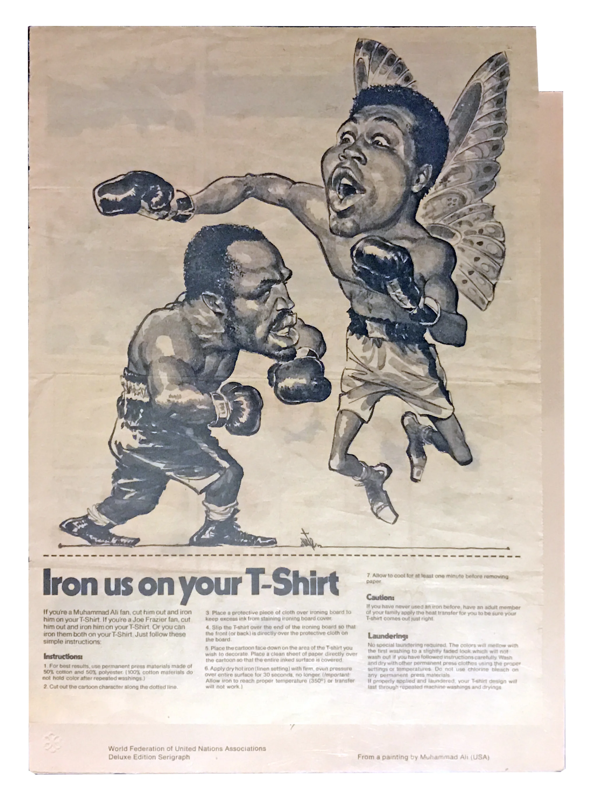 Muhammad Ali Joe Frazier Iron on T-Shirt