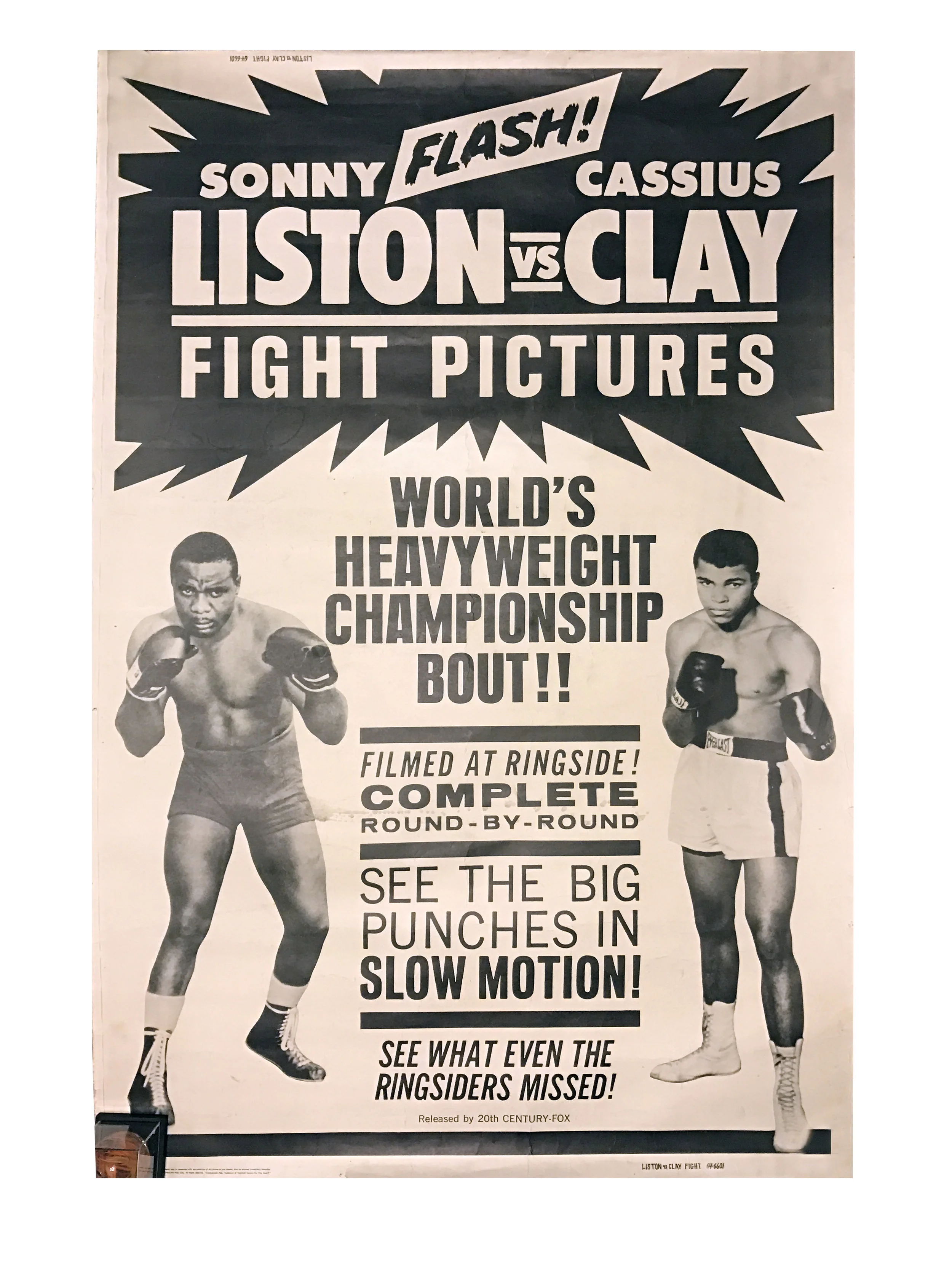 Sonny Liston vs Cassius Clay Closed Circuit Fight Poster