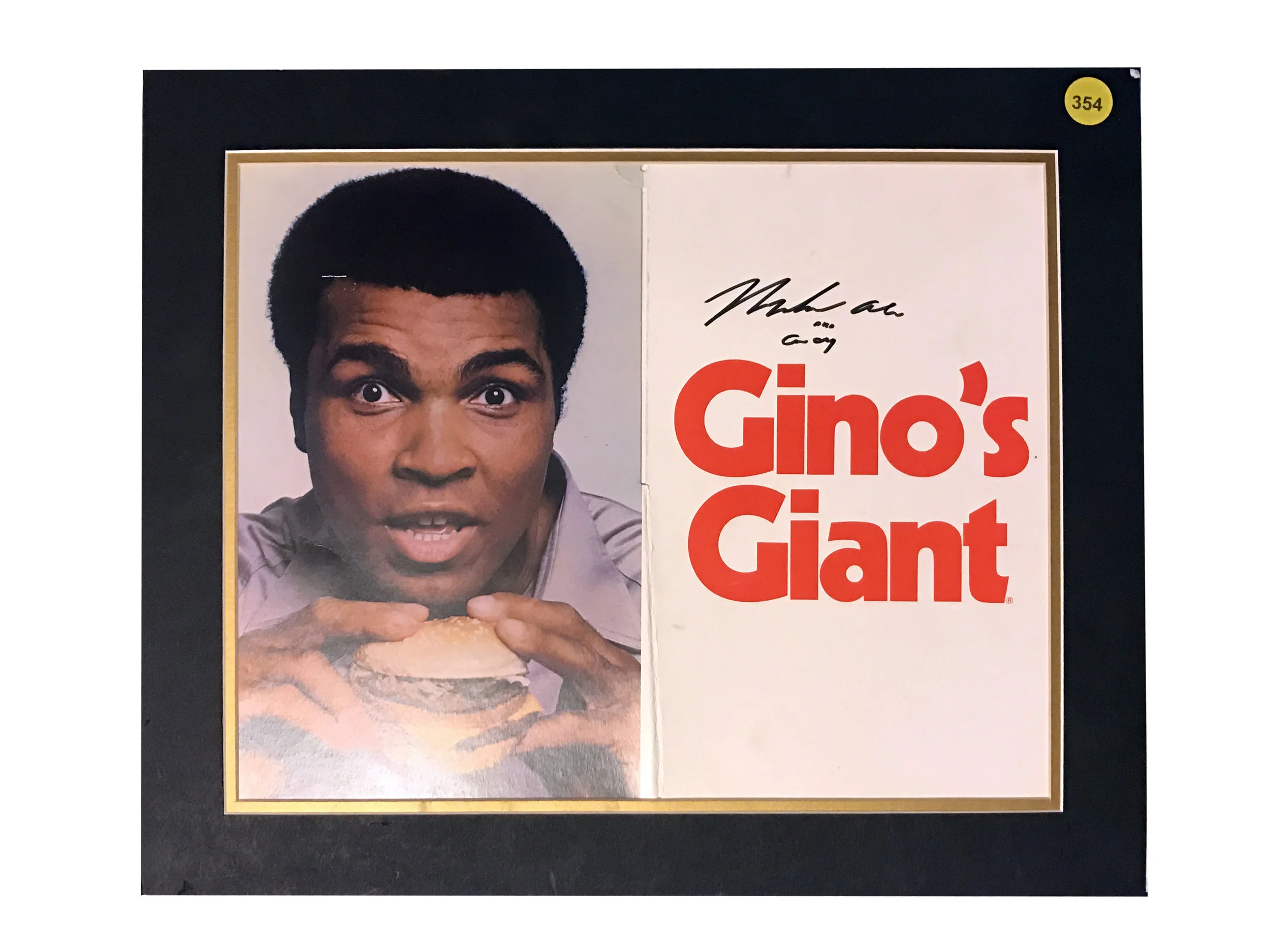 Muhammad Ali aka Cassius Clay Signed Gino's Giant Poster