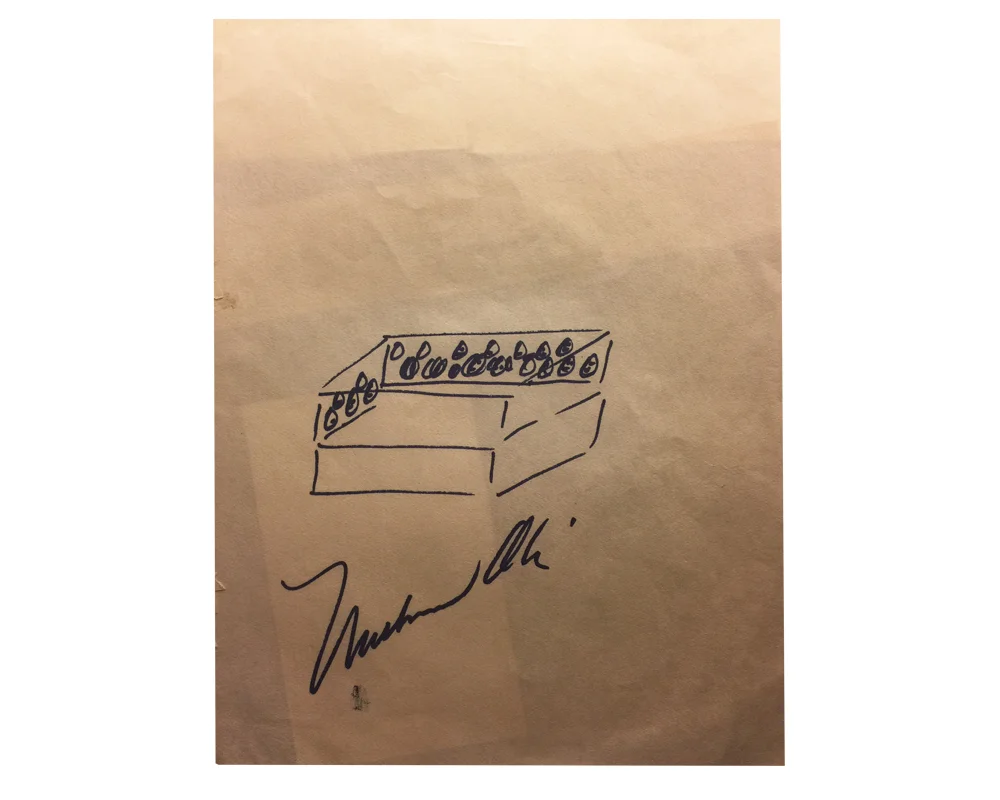 Muhammad Ali Signed Ring Drawing