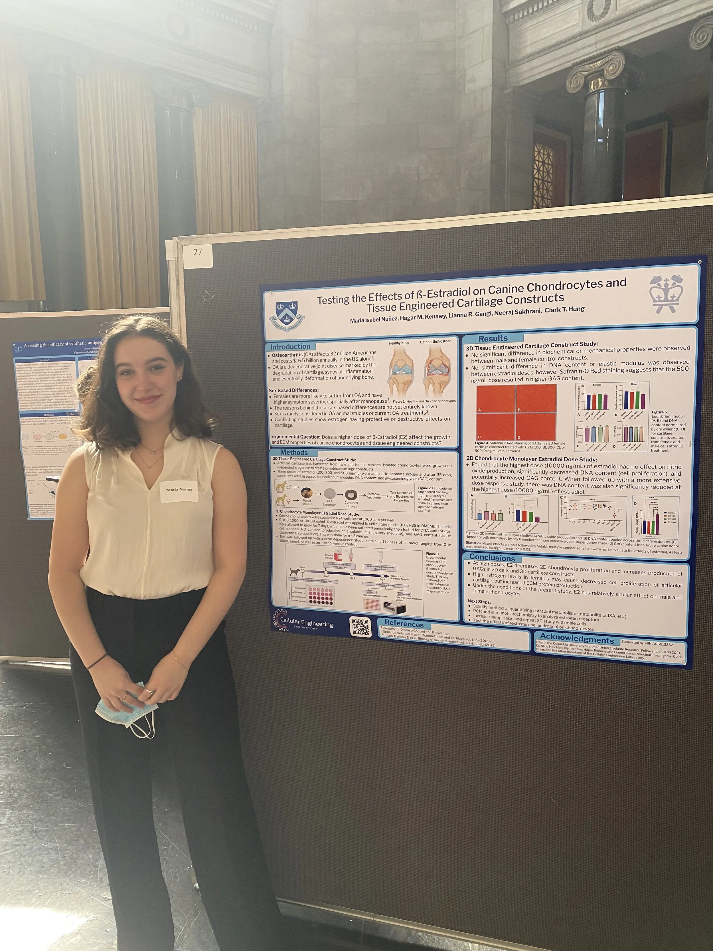 Maria Nuñez Presents Summer Research at Columbia SURF Symposium