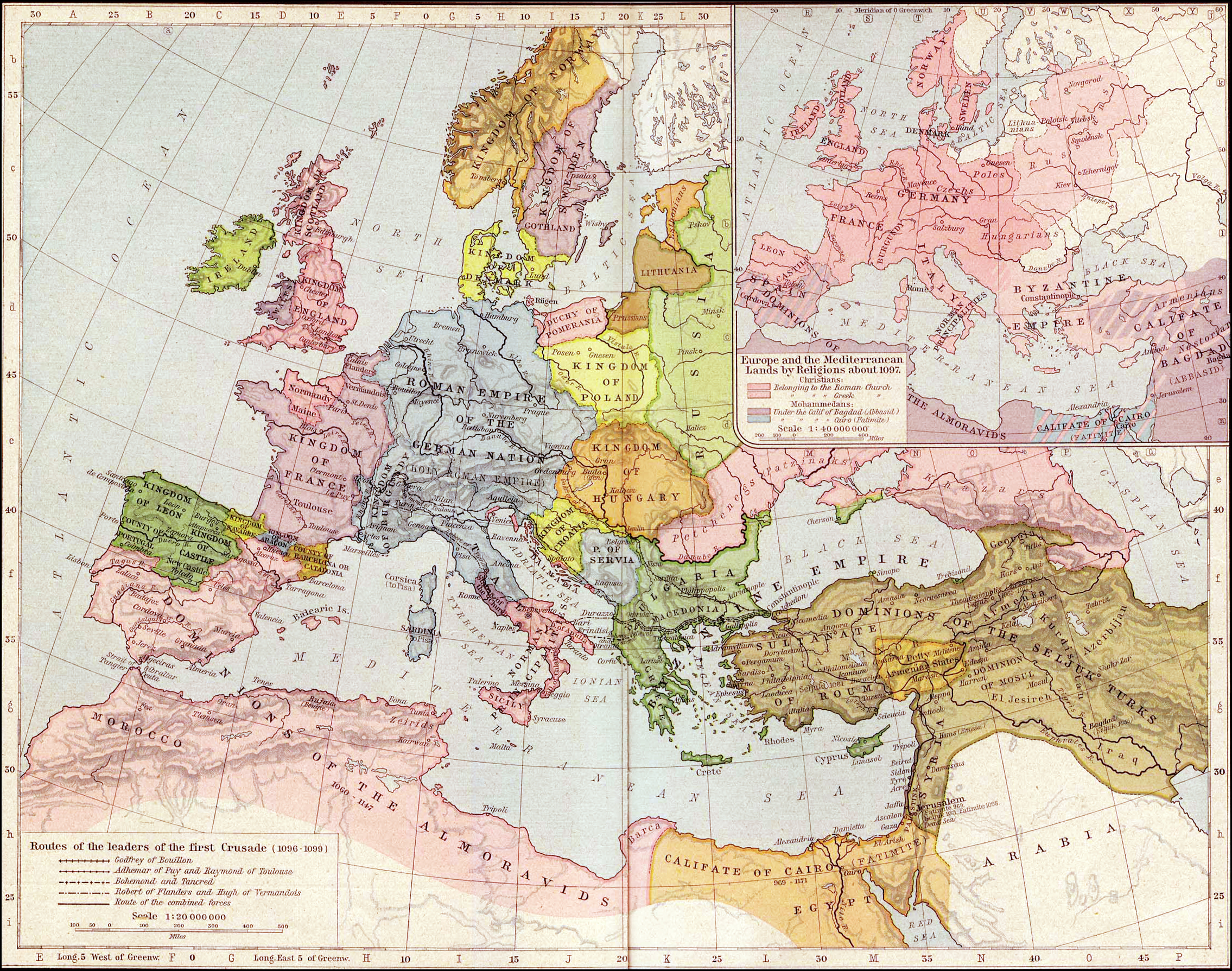 Europe & MENA in 1097