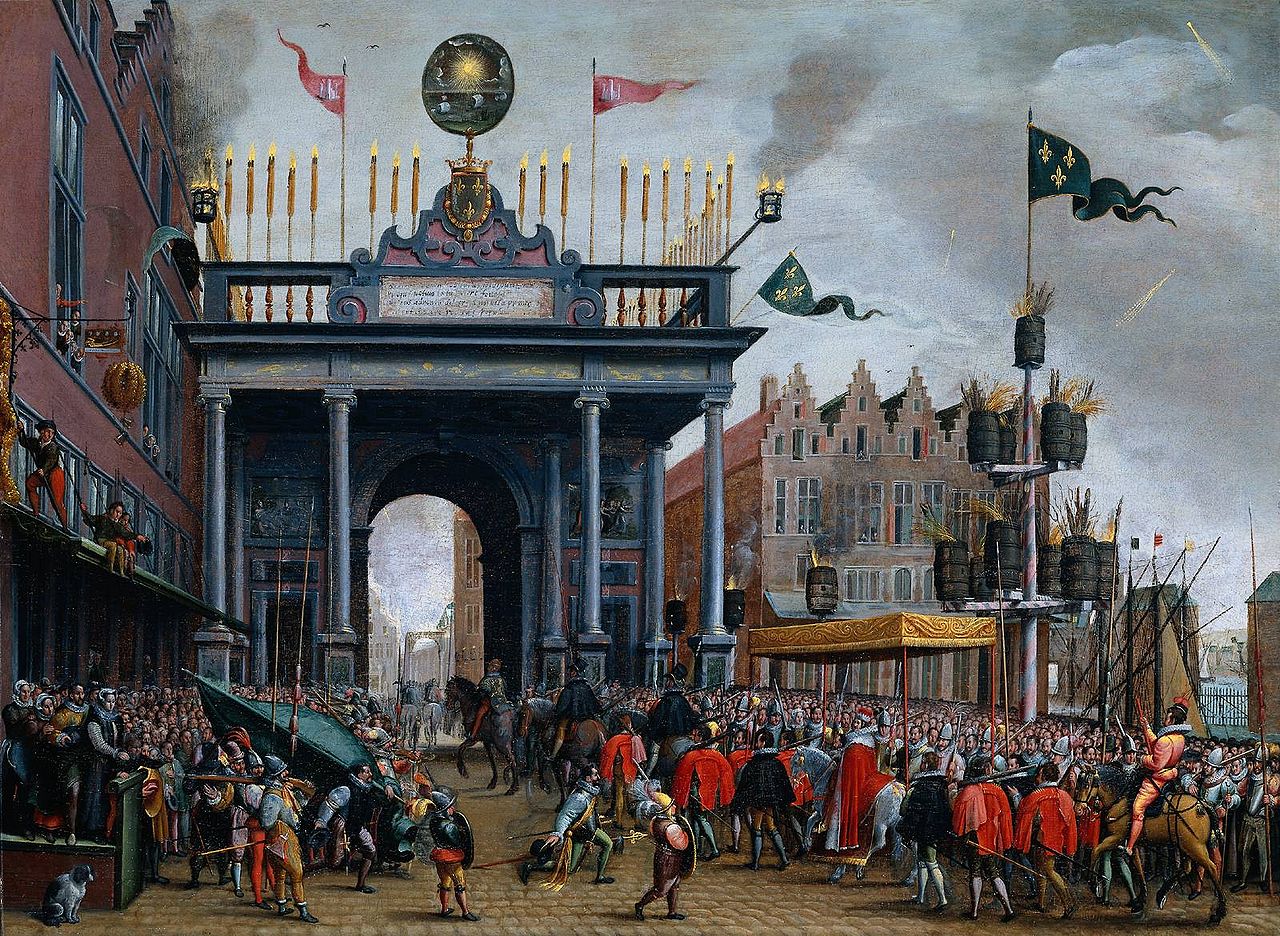 Francis entering Antwerp 