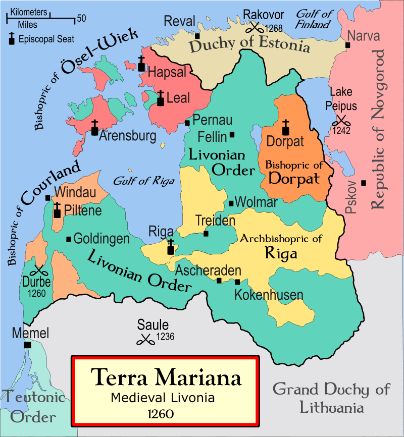 Livonia in the 13th c.