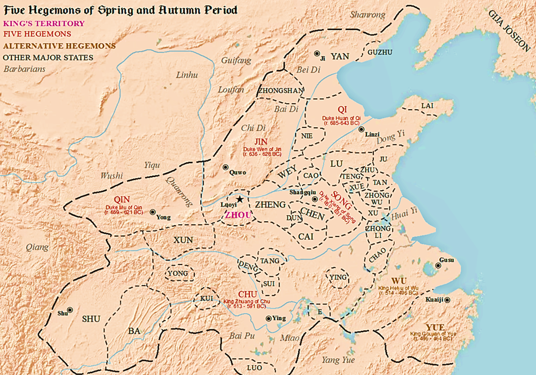 Map of Five Hegemons