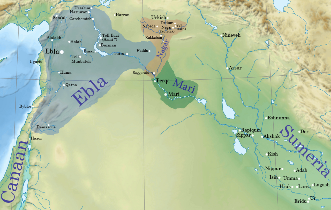 First Eblaite Empire Map