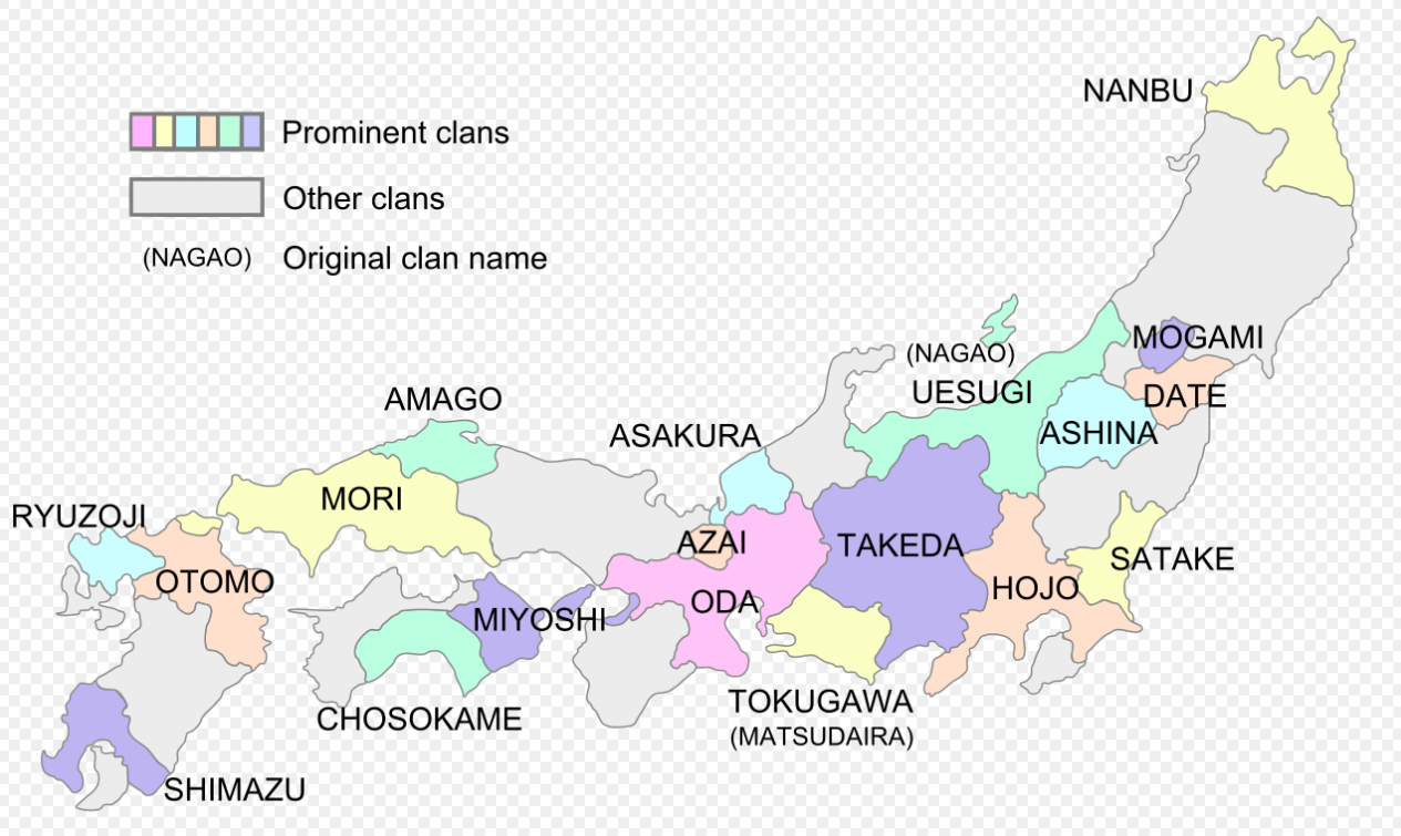 Japan Map 1570