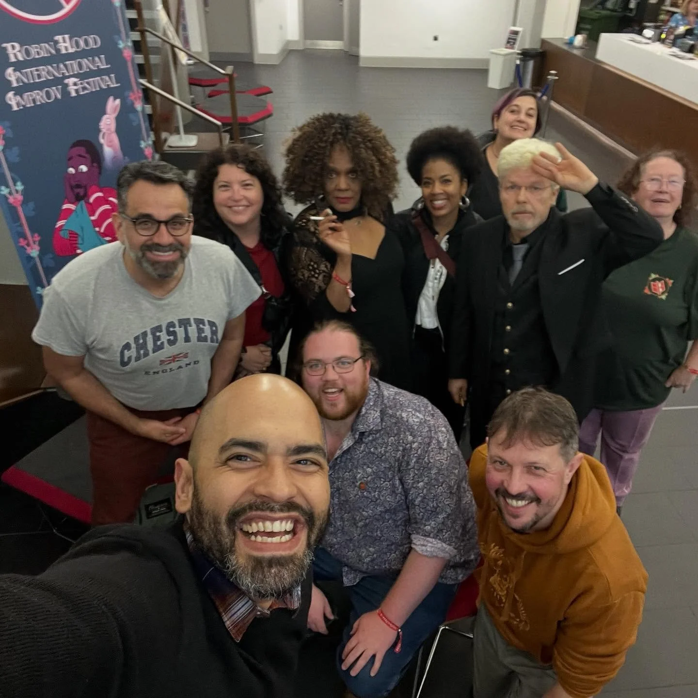 #rhiif two | simply not enough tags pero like you get it. @robinhoodimprov so many wonderful people from so many cool places. 

#improv #impro #comedy